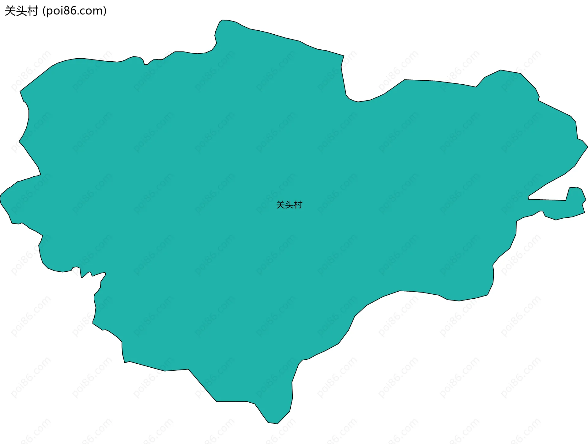 关头村边界地图