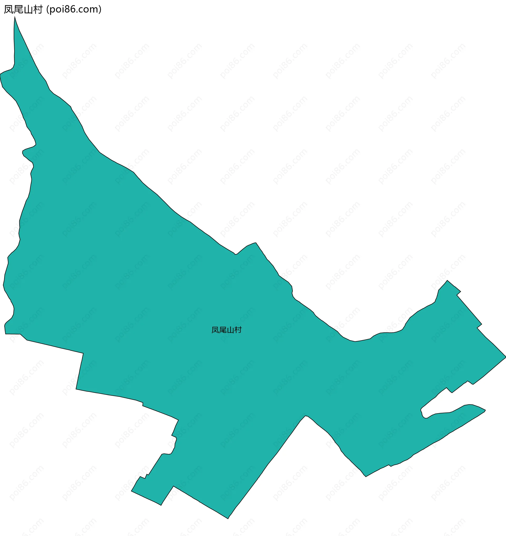 凤尾山村边界地图