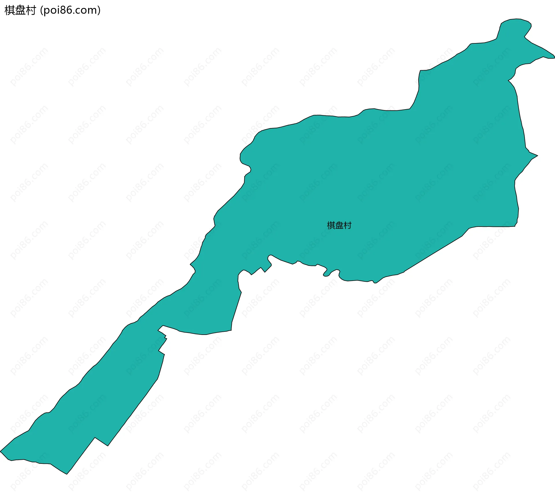棋盘村边界地图