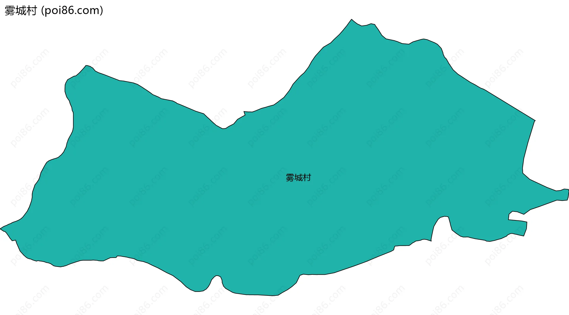 雾城村边界地图