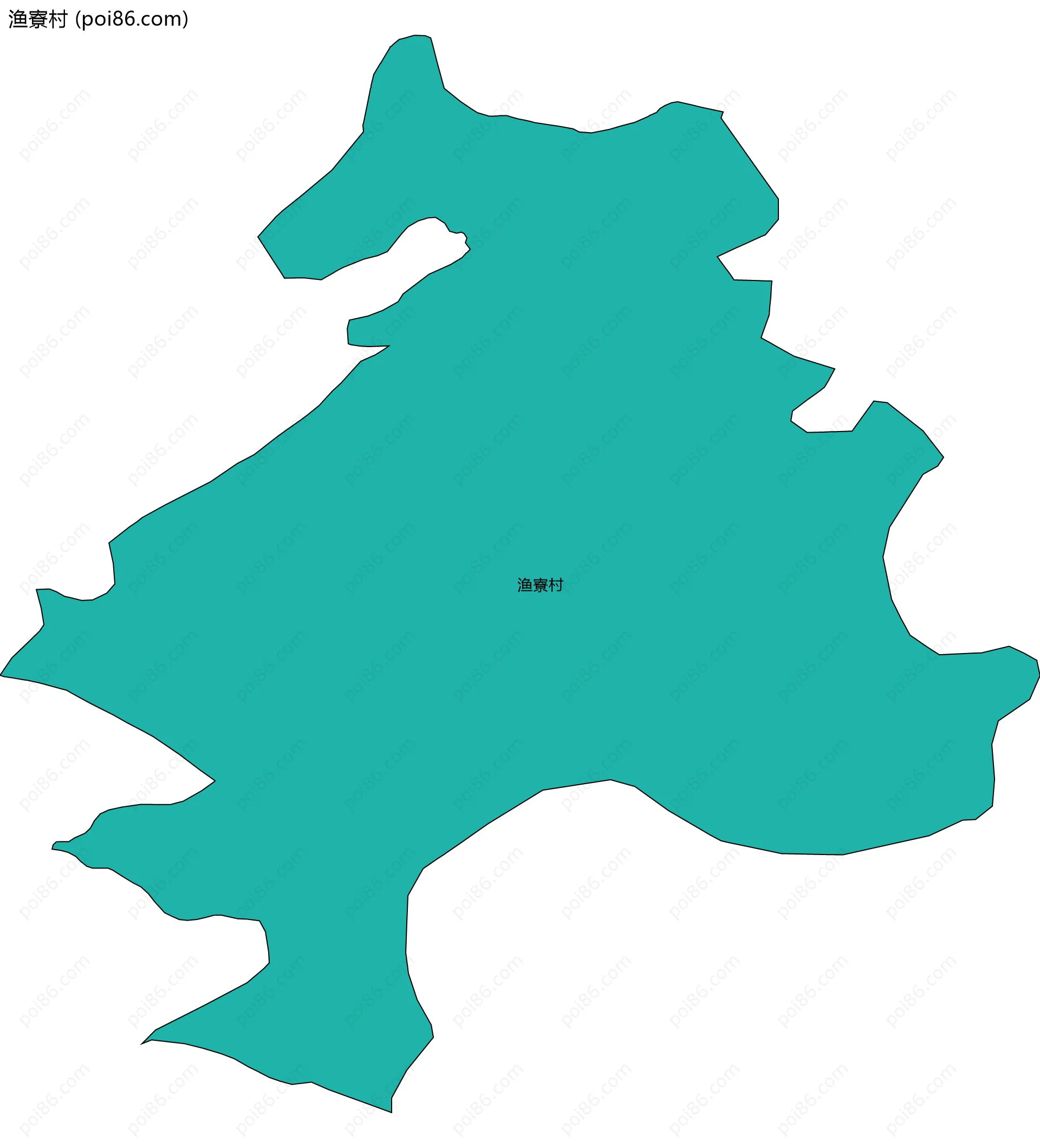 渔寮村边界地图