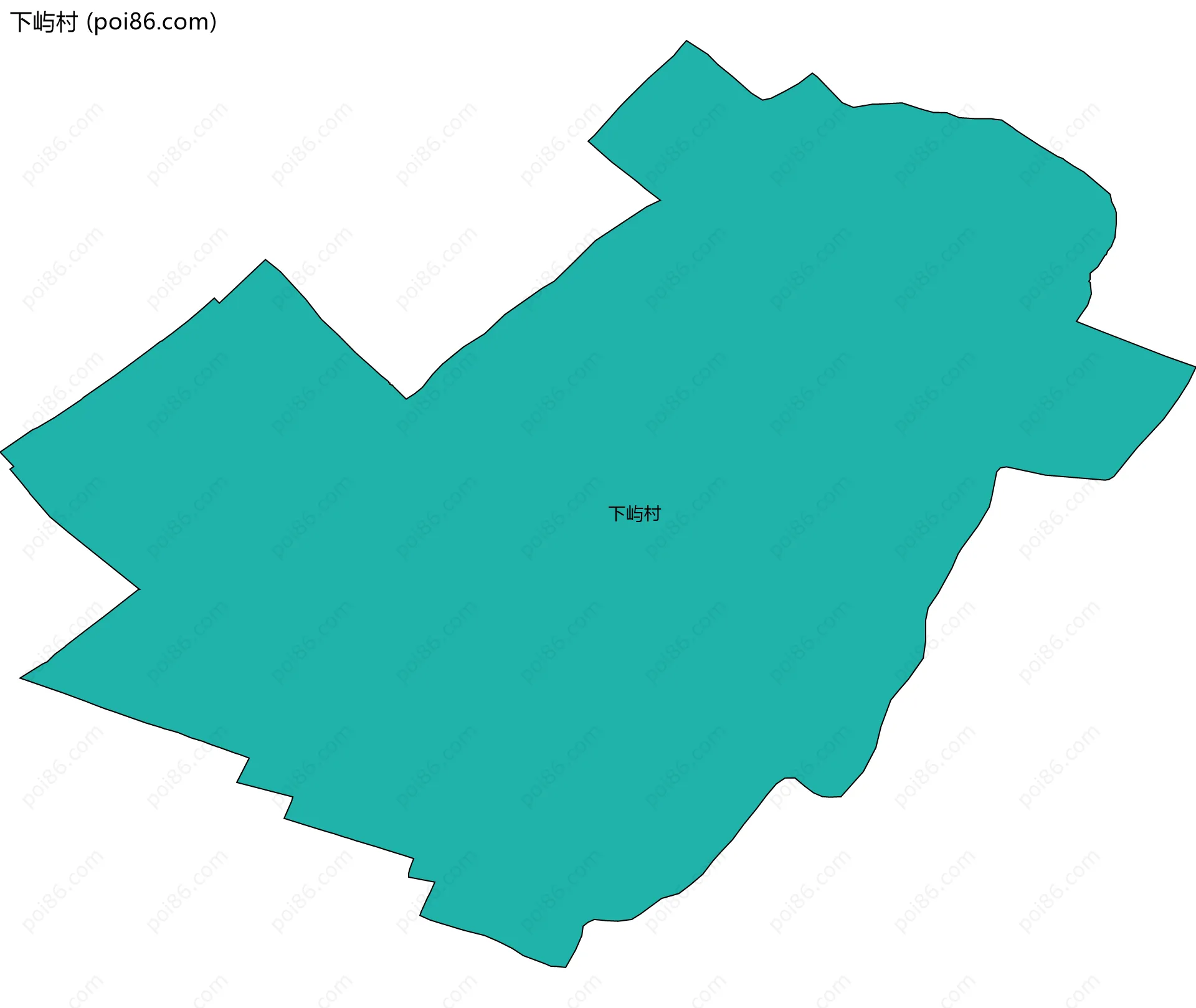 下屿村边界地图