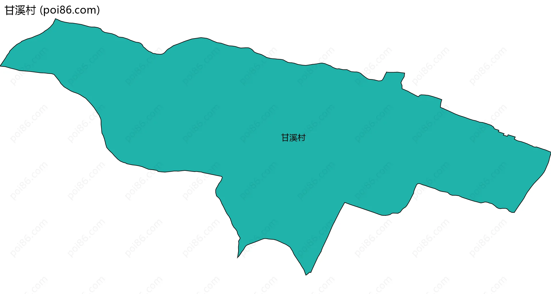 甘溪村边界地图