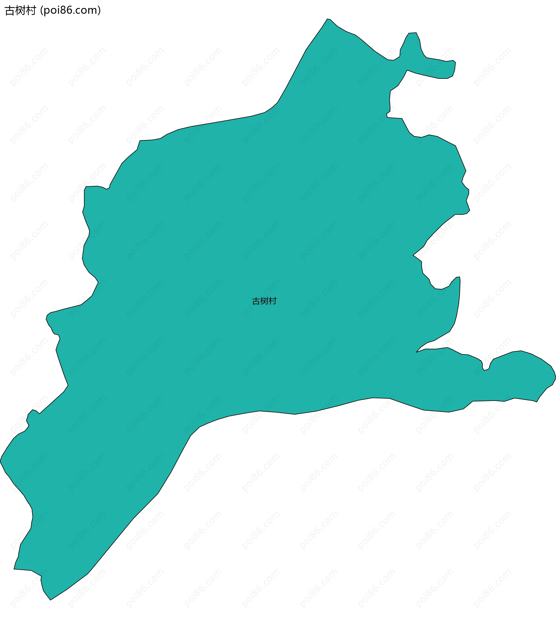 古树村边界地图