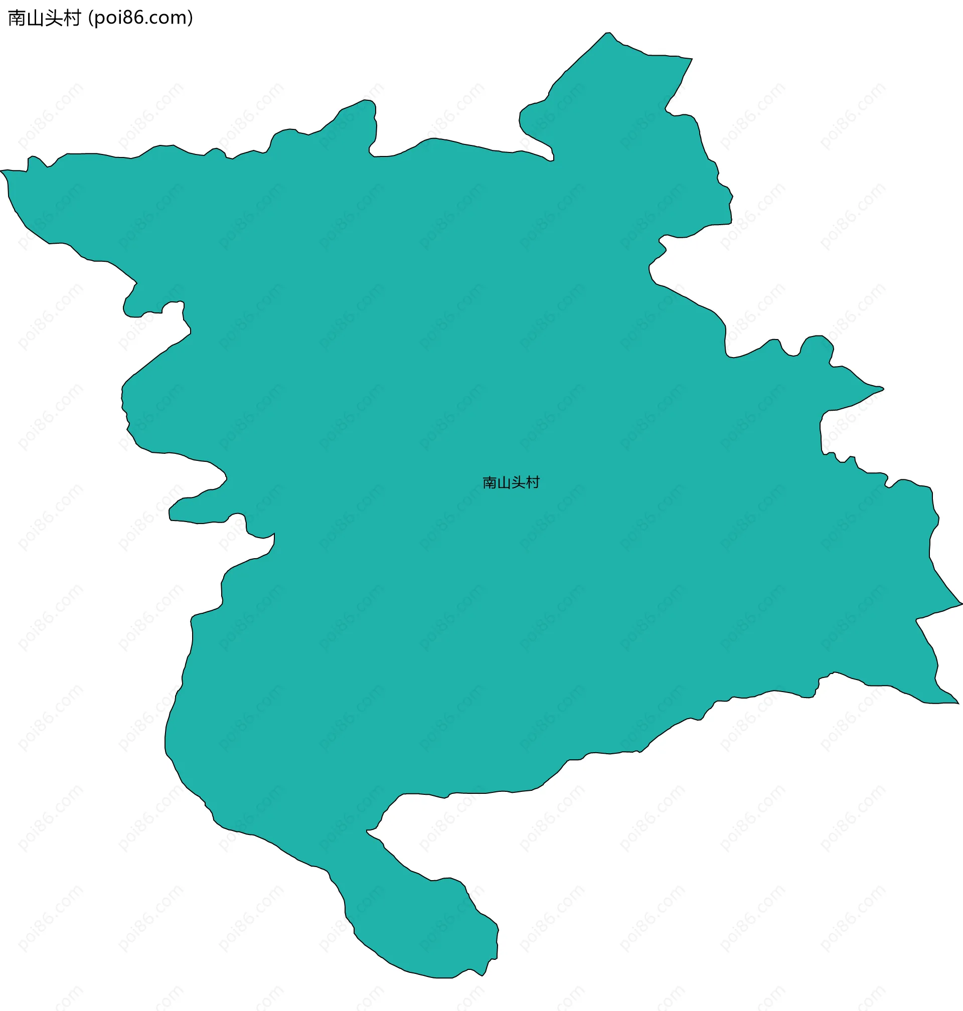 南山头村边界地图
