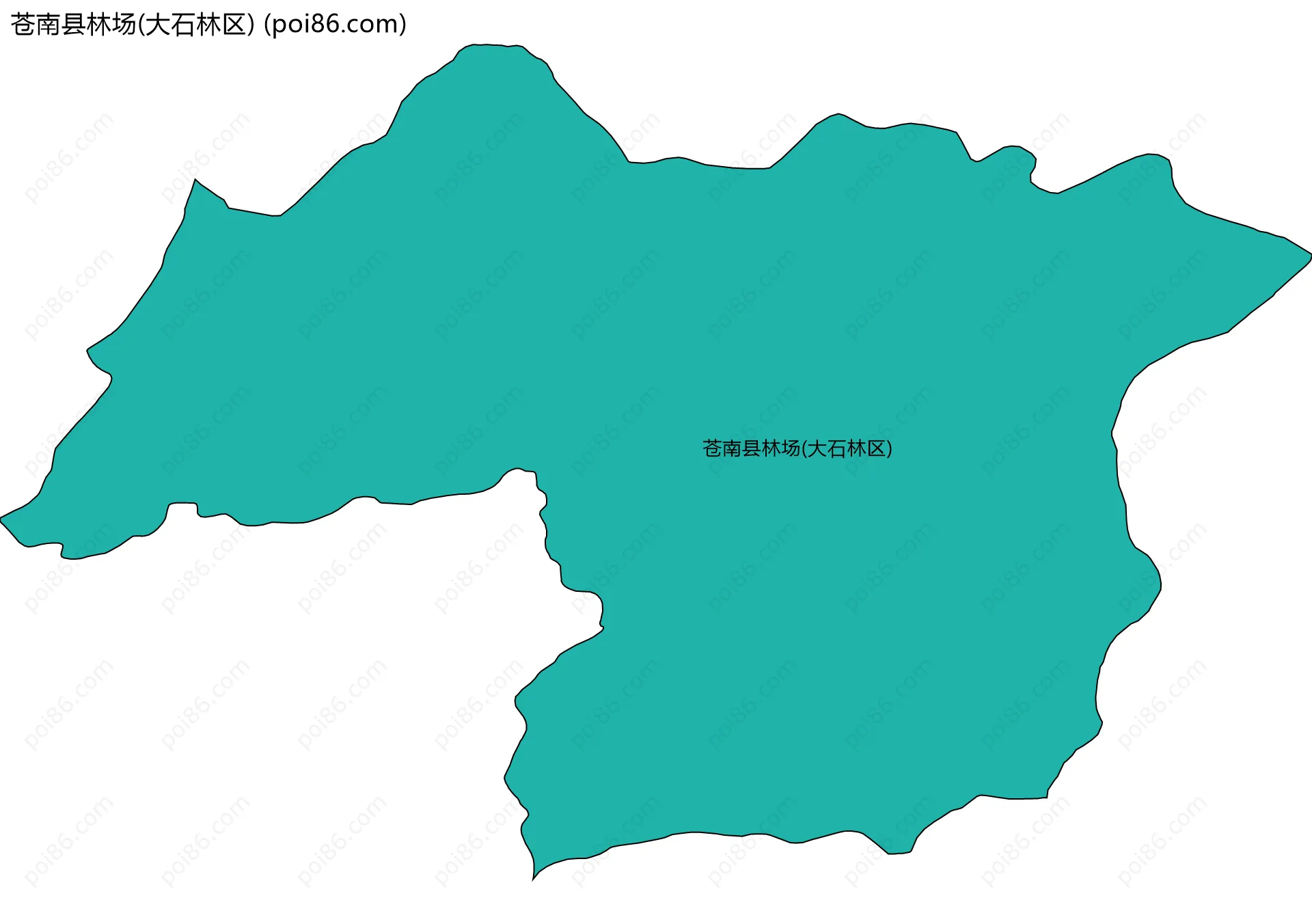 苍南县林场(大石林区)边界地图