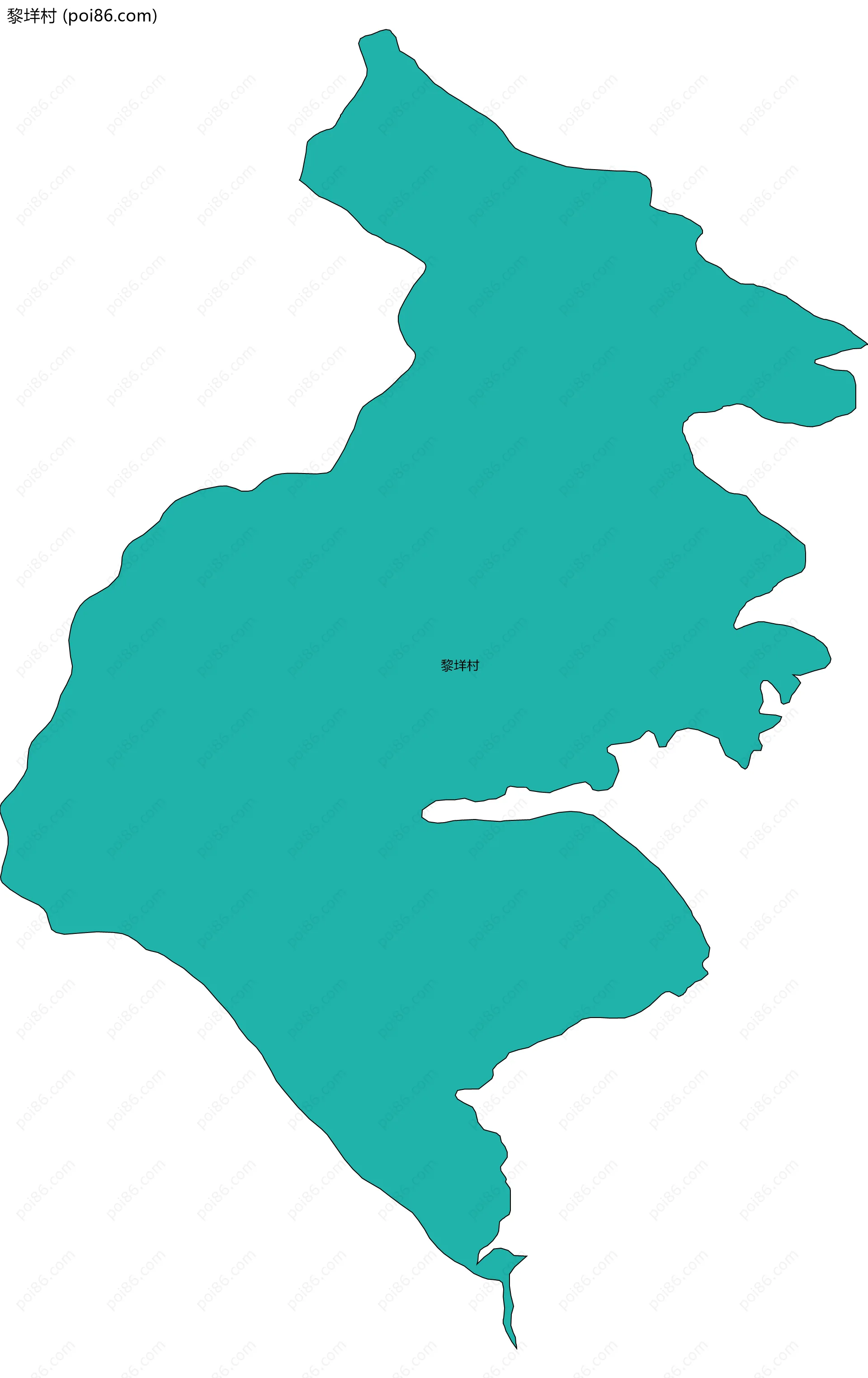 黎垟村边界地图