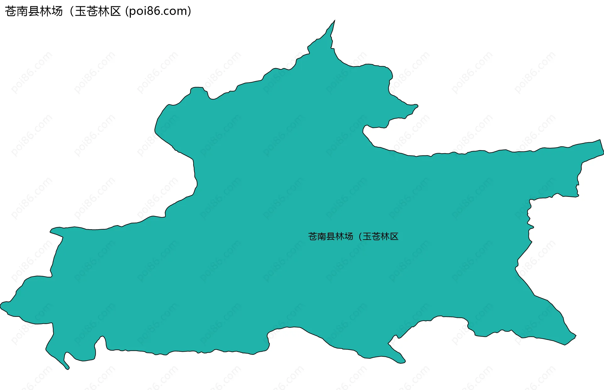 苍南县林场（玉苍林区边界地图