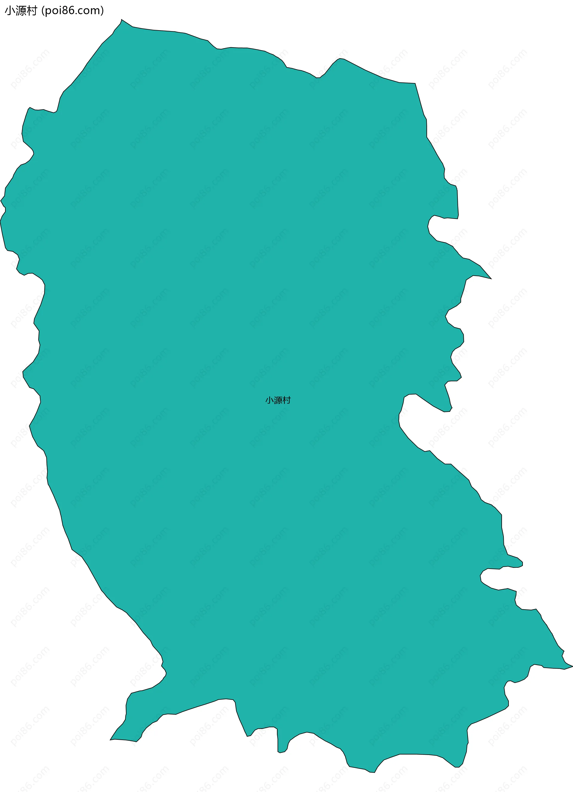 小源村边界地图
