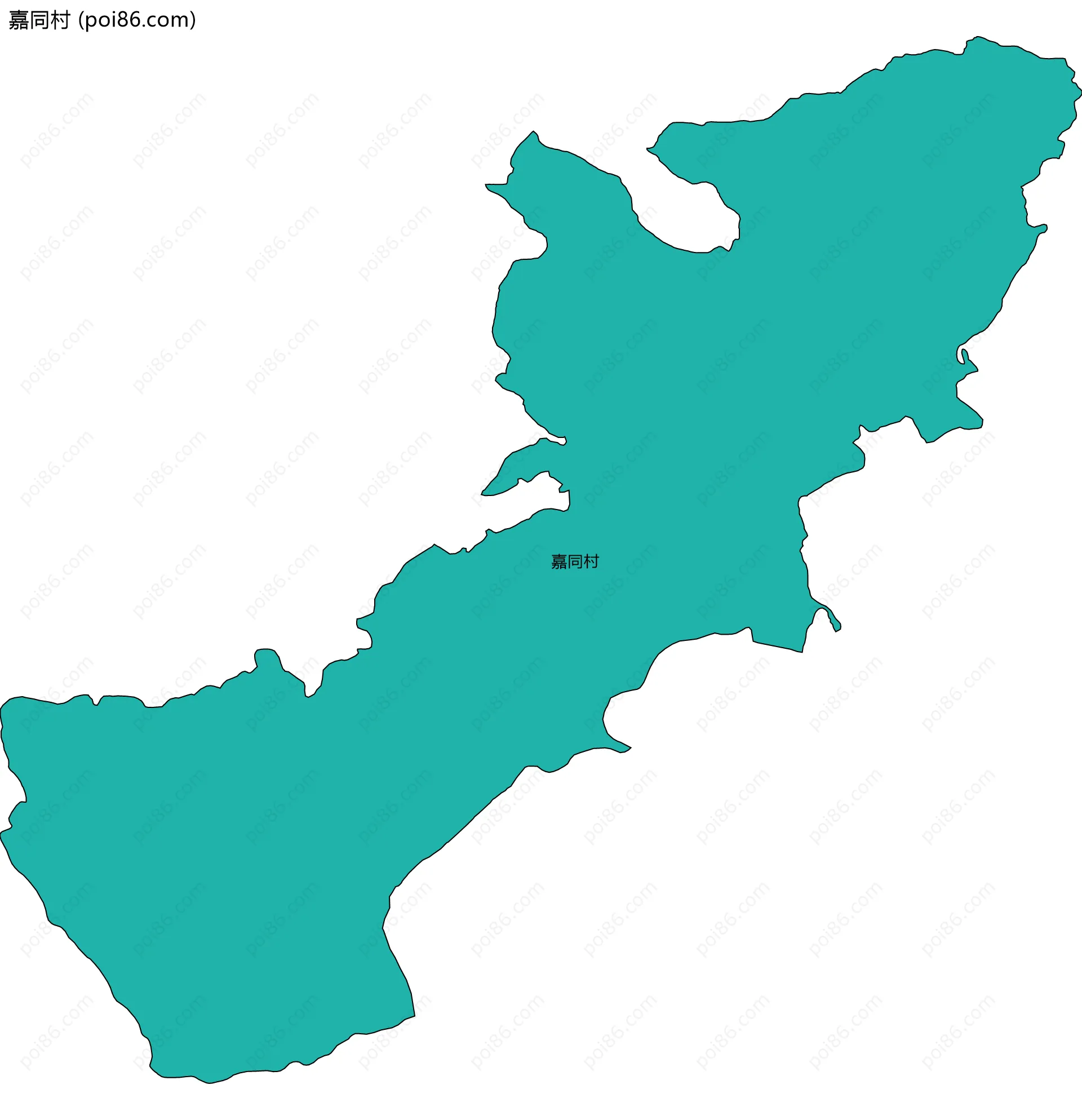 嘉同村边界地图