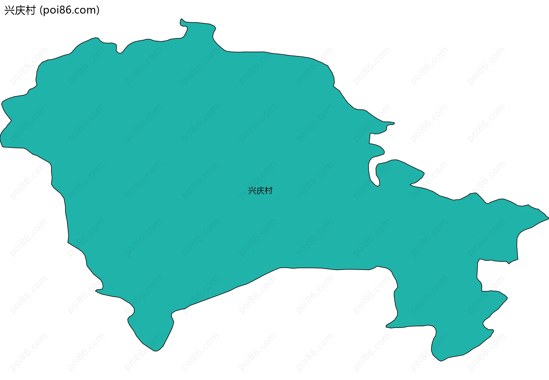 兴庆村边界地图