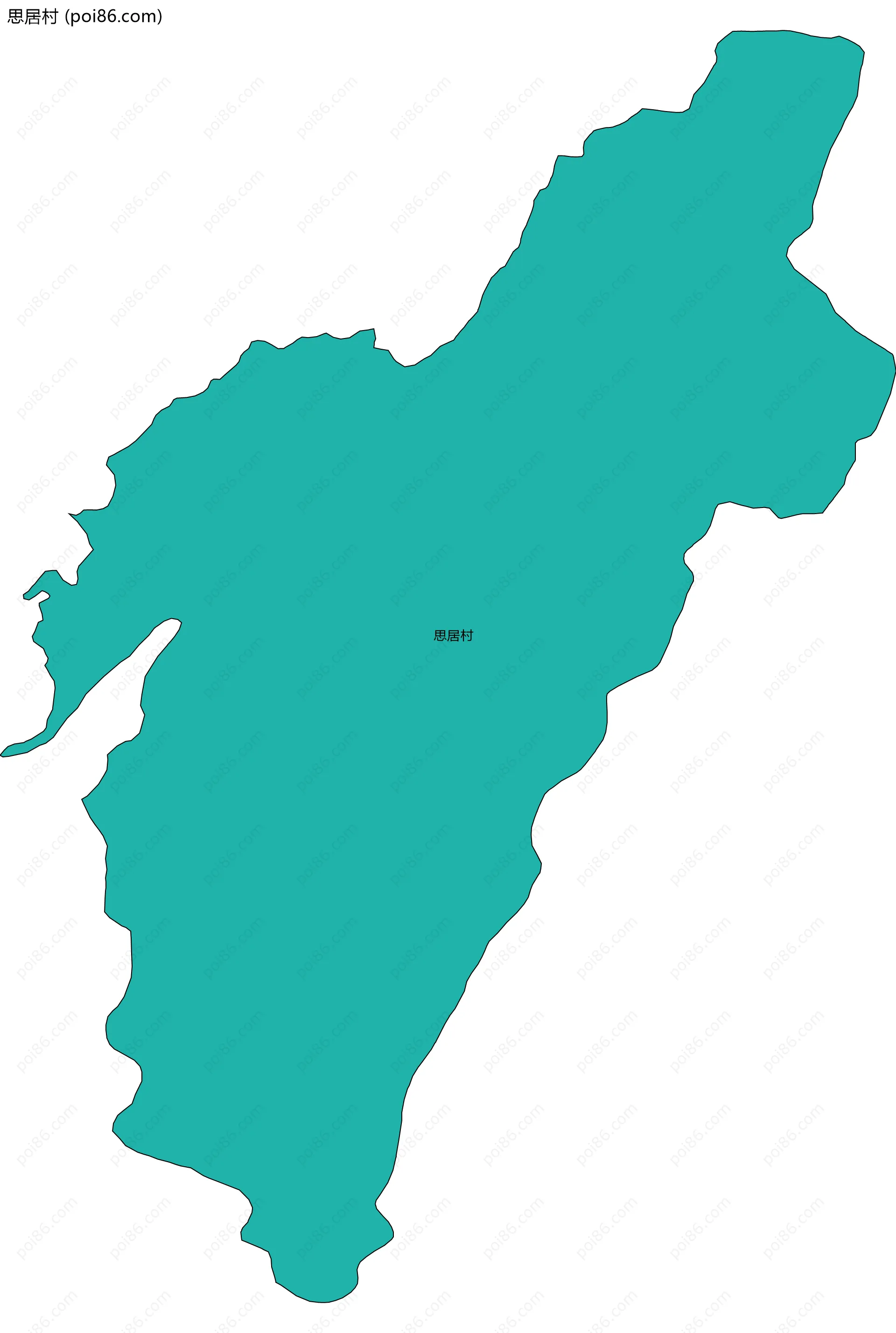 思居村边界地图