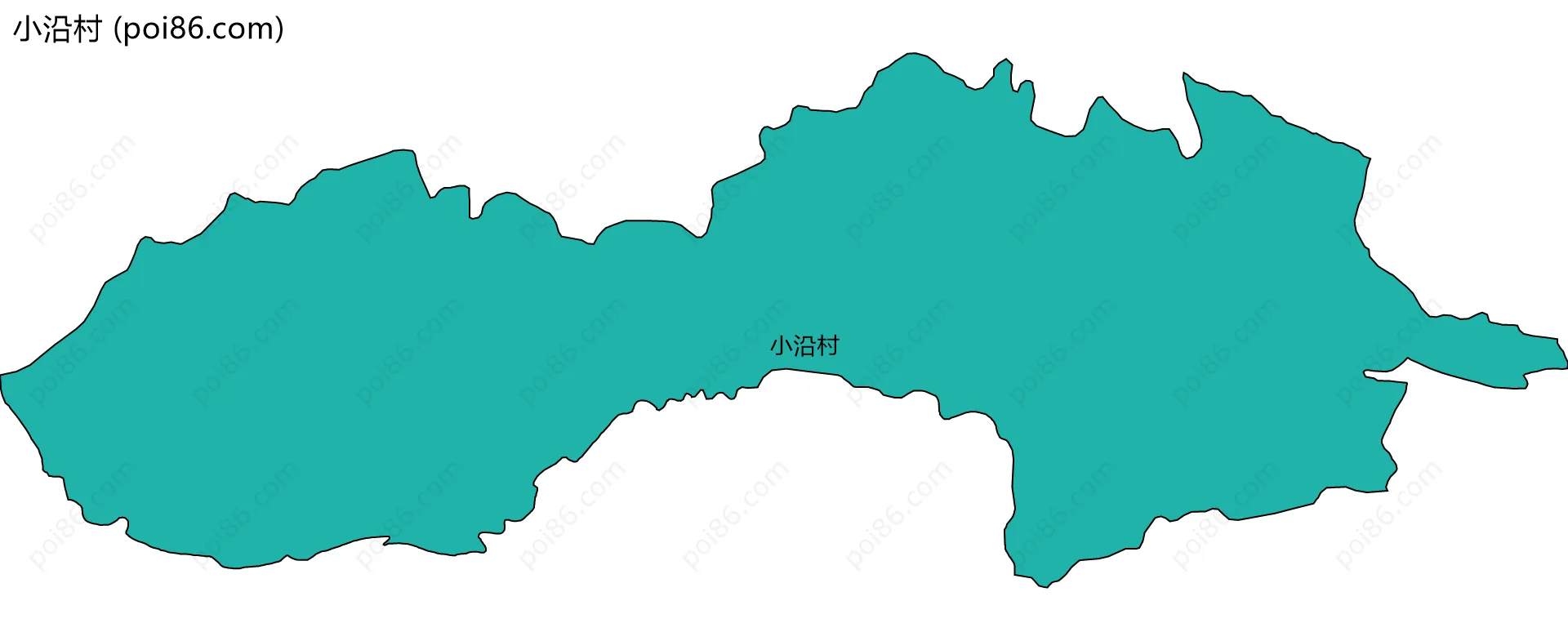 小沿村边界地图