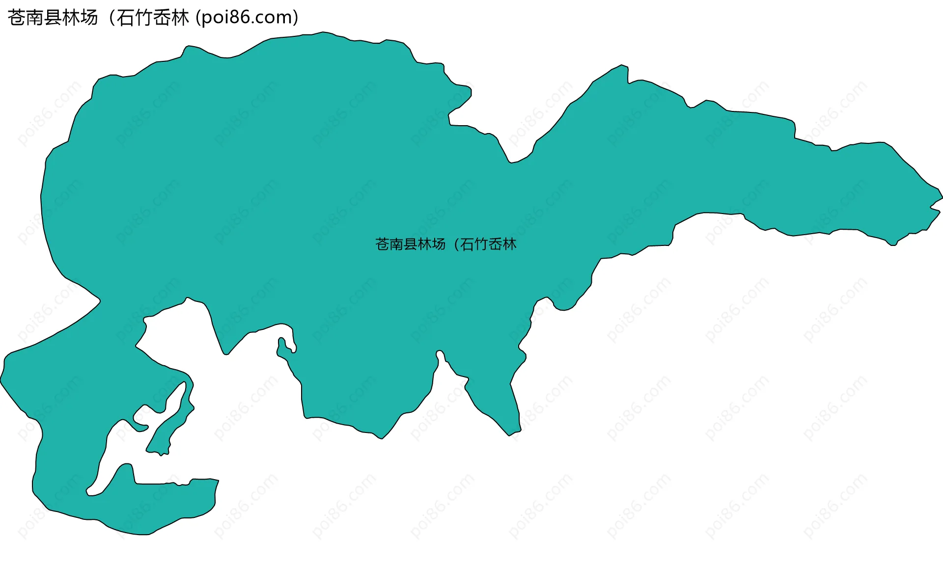 苍南县林场（石竹岙林边界地图