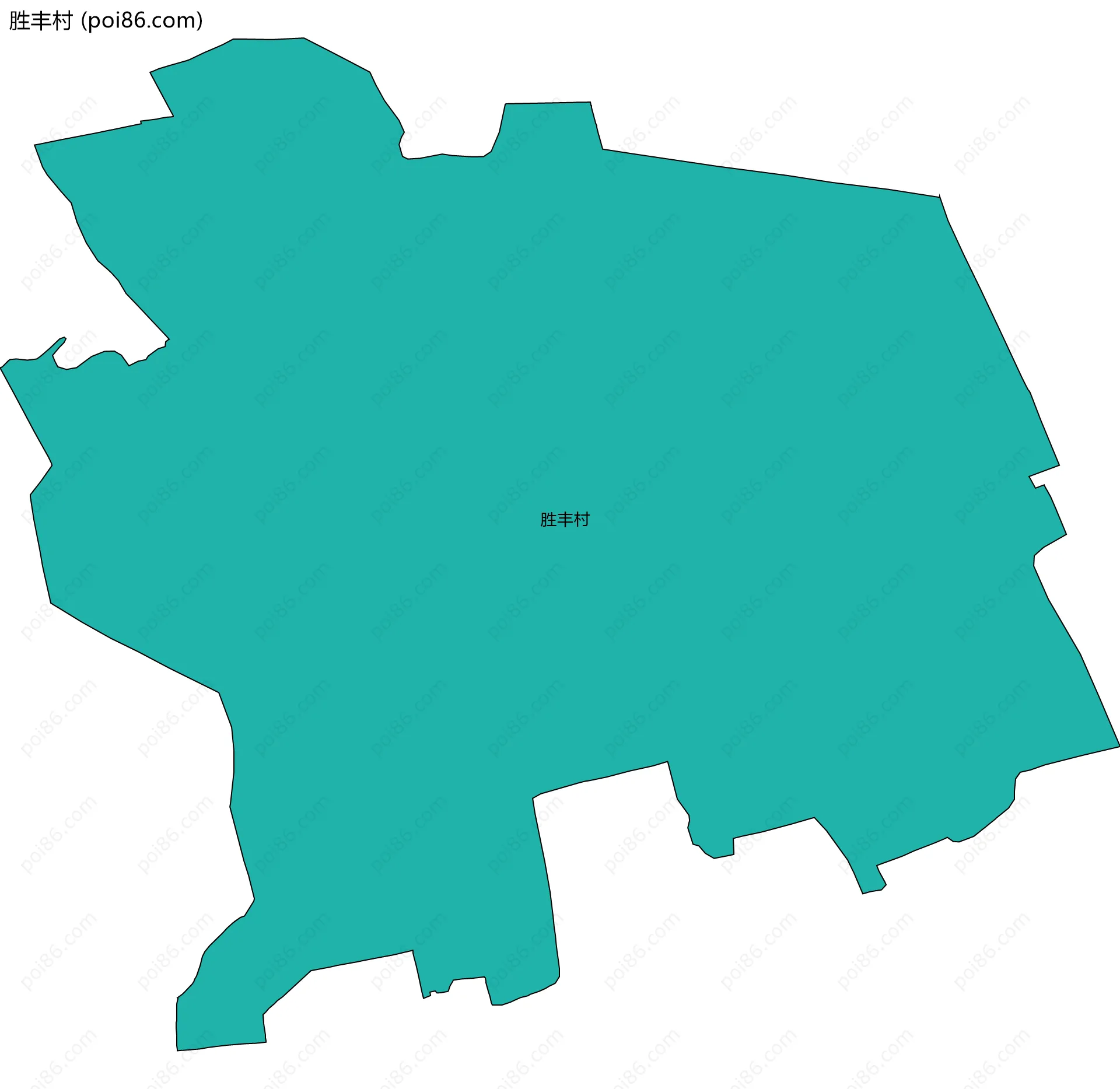 胜丰村边界地图