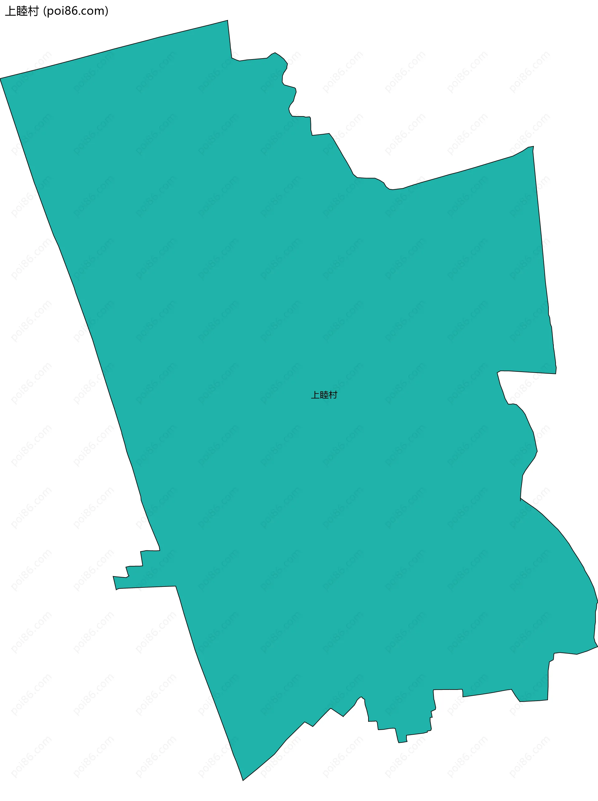 上睦村边界地图