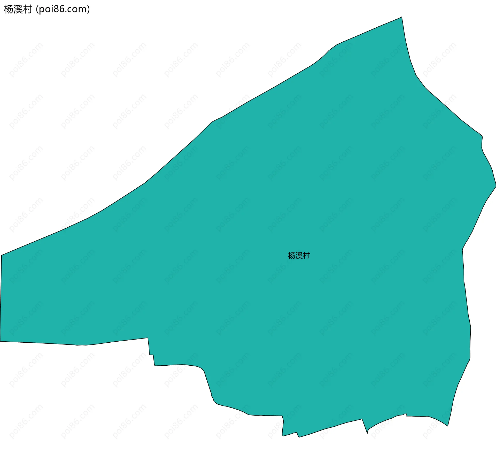 杨溪村边界地图