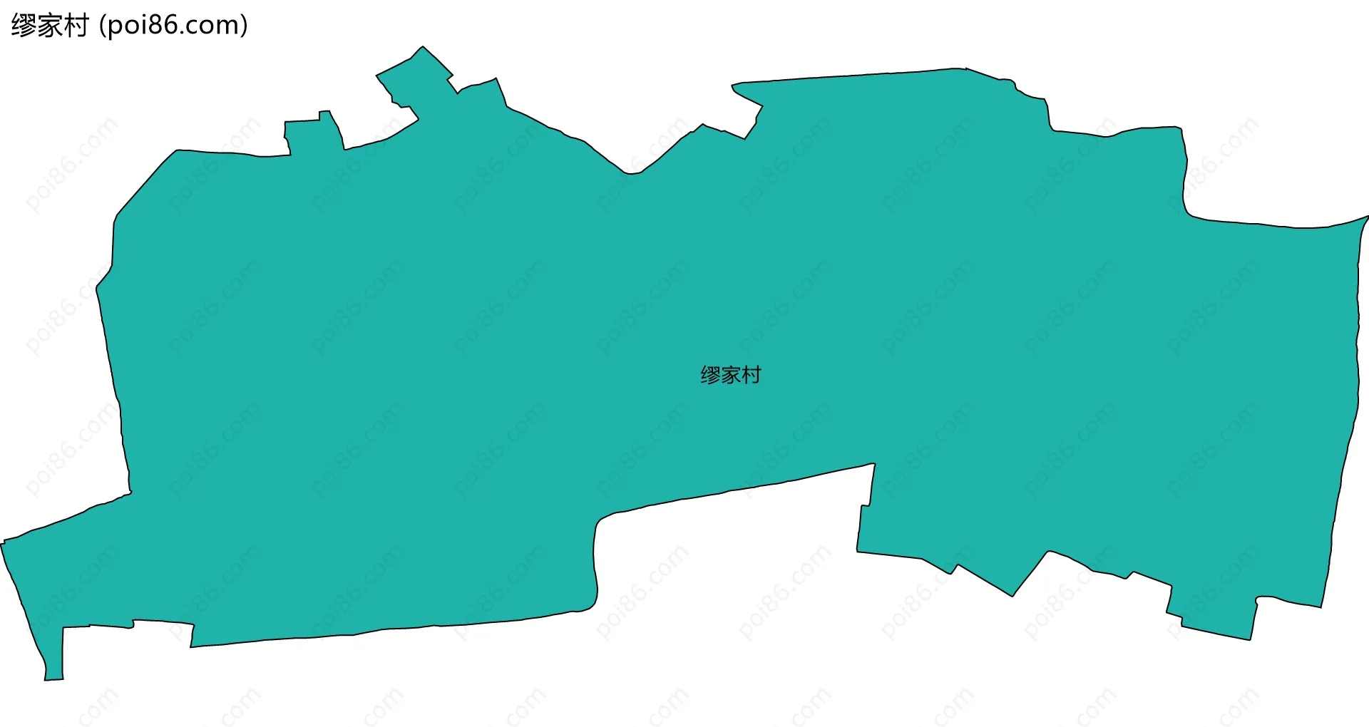 缪家村边界地图