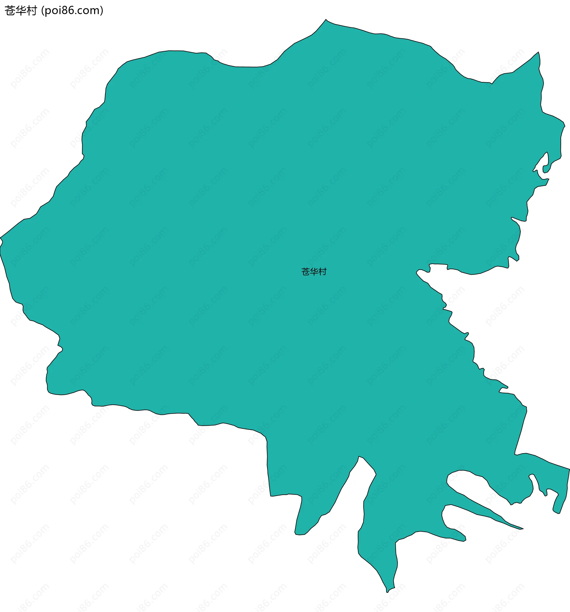 苍华村边界地图
