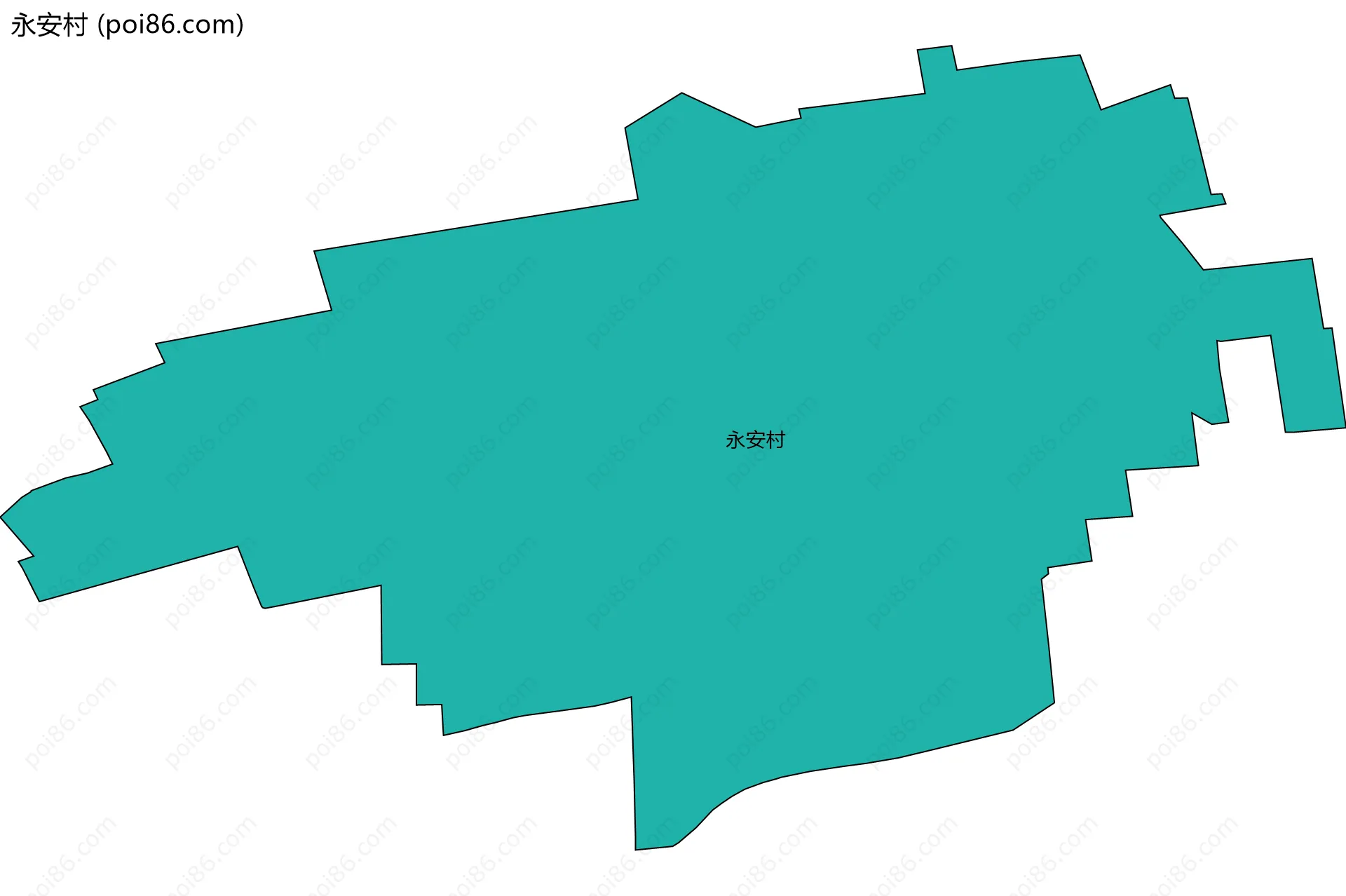 永安村边界地图