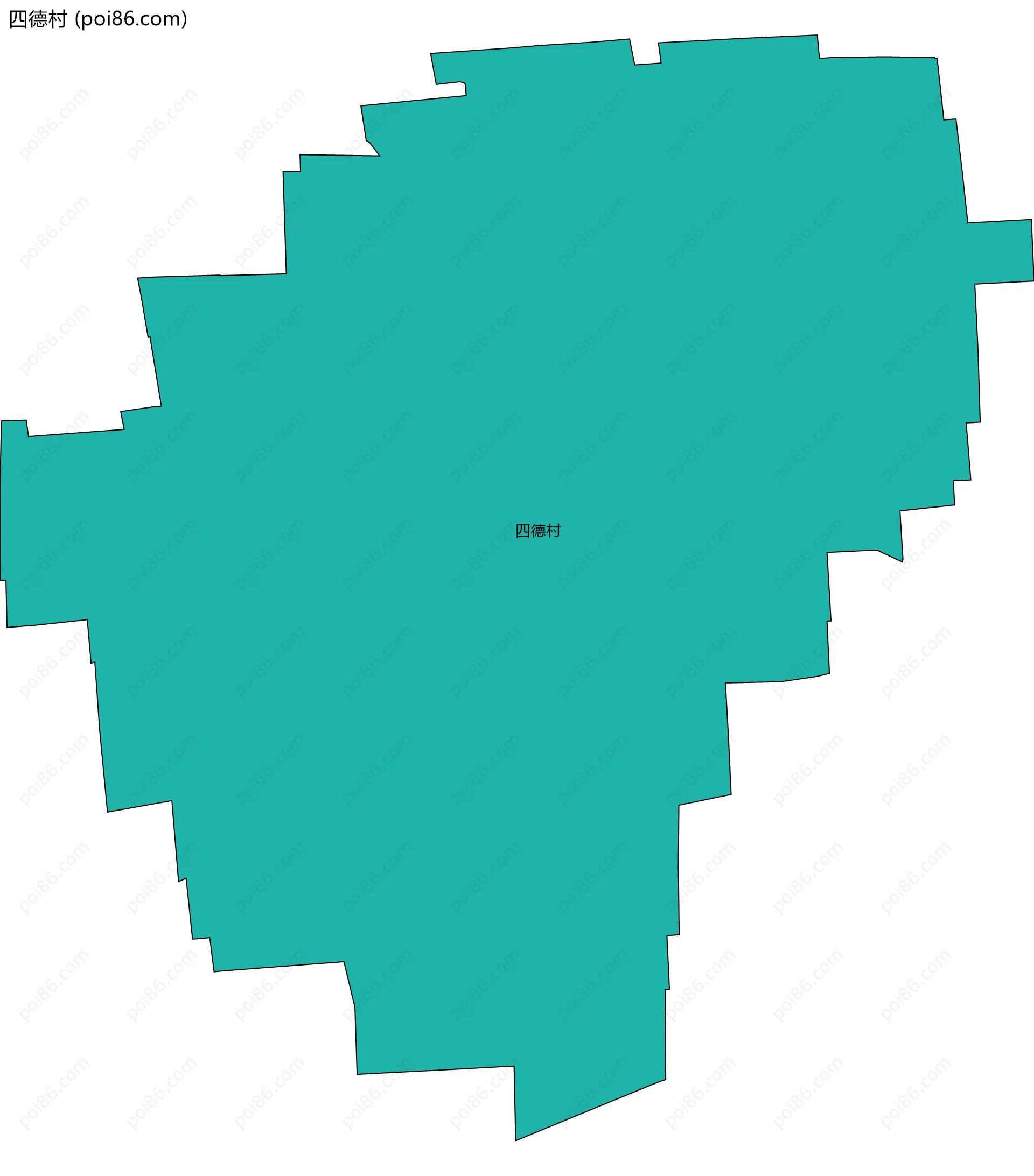 四德村边界地图