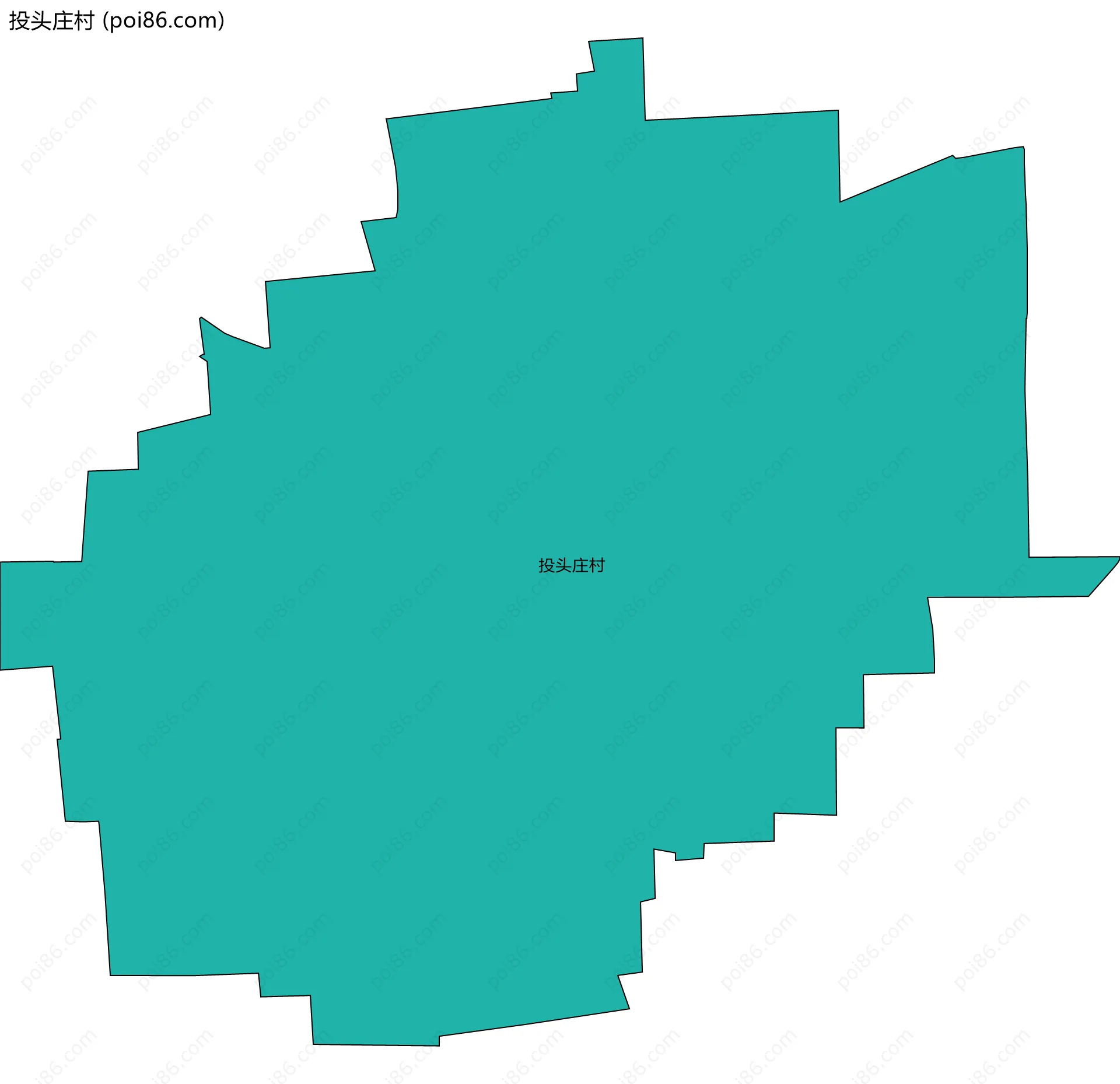 投头庄村边界地图