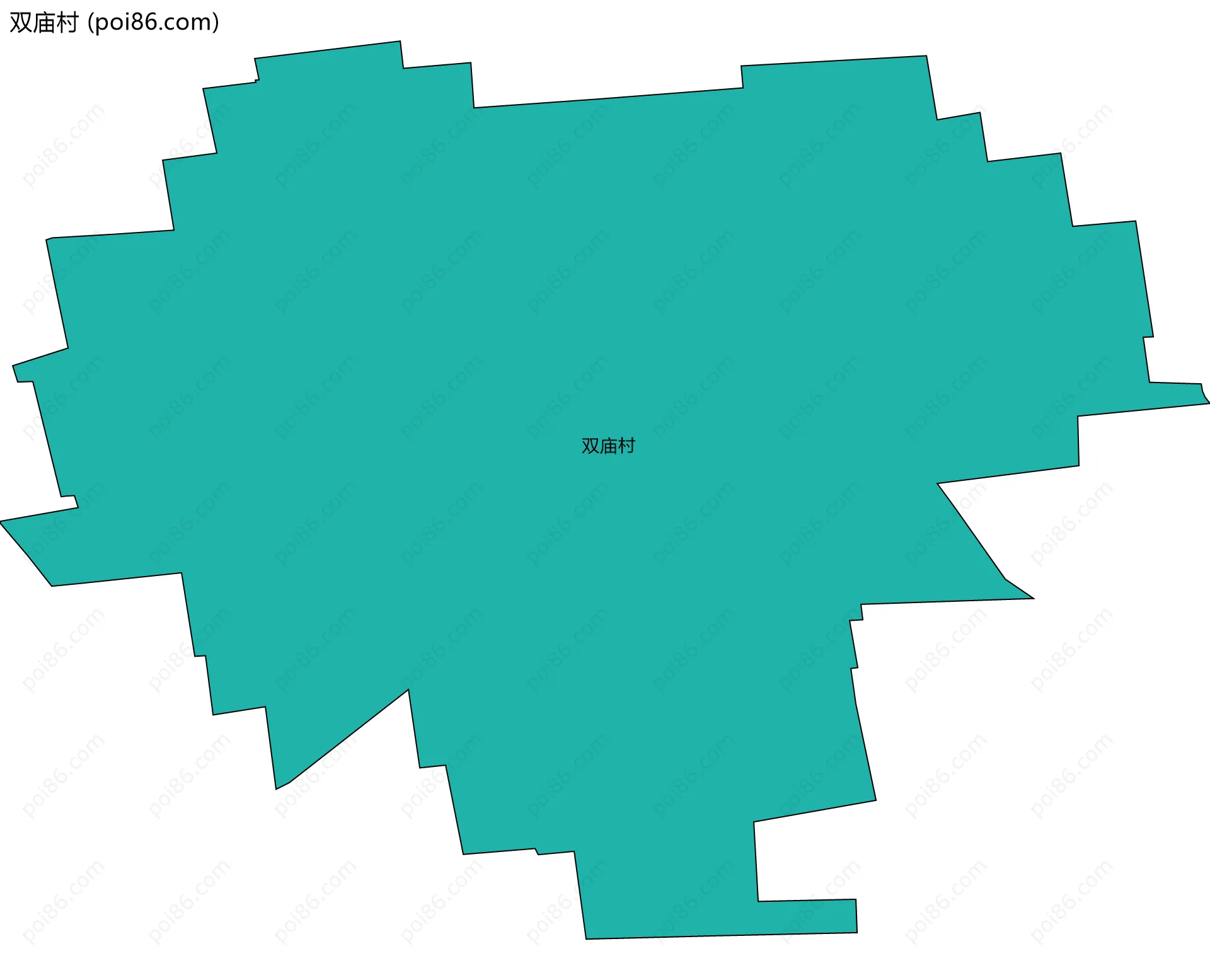 双庙村边界地图