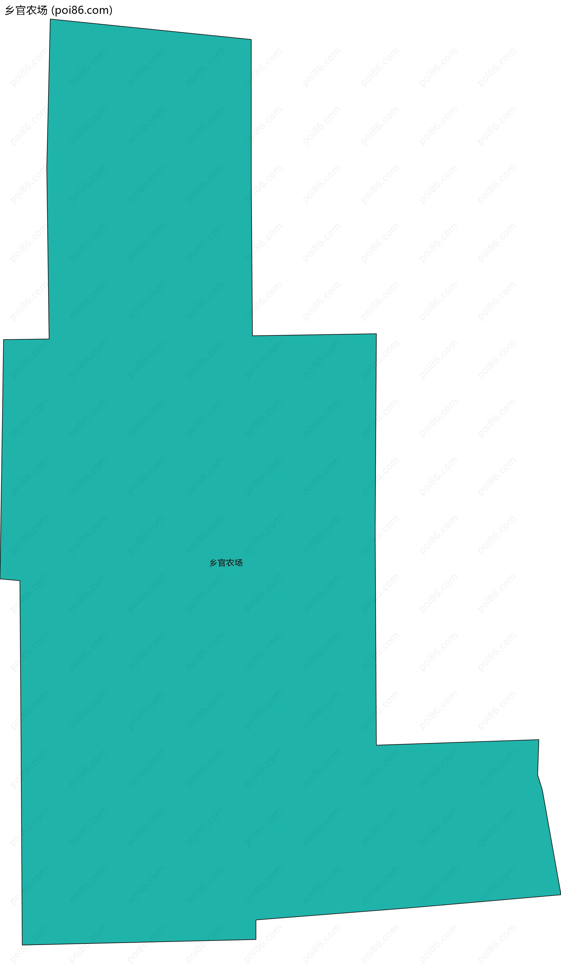 乡官农场边界地图