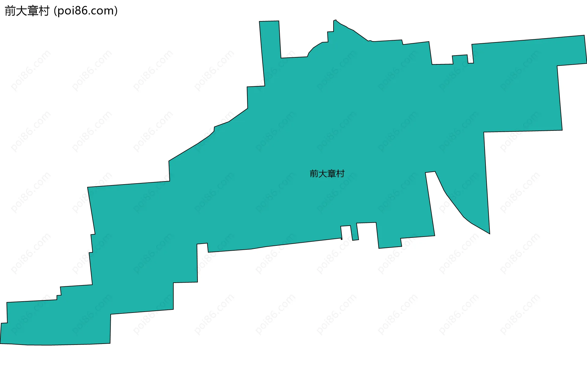 前大章村边界地图