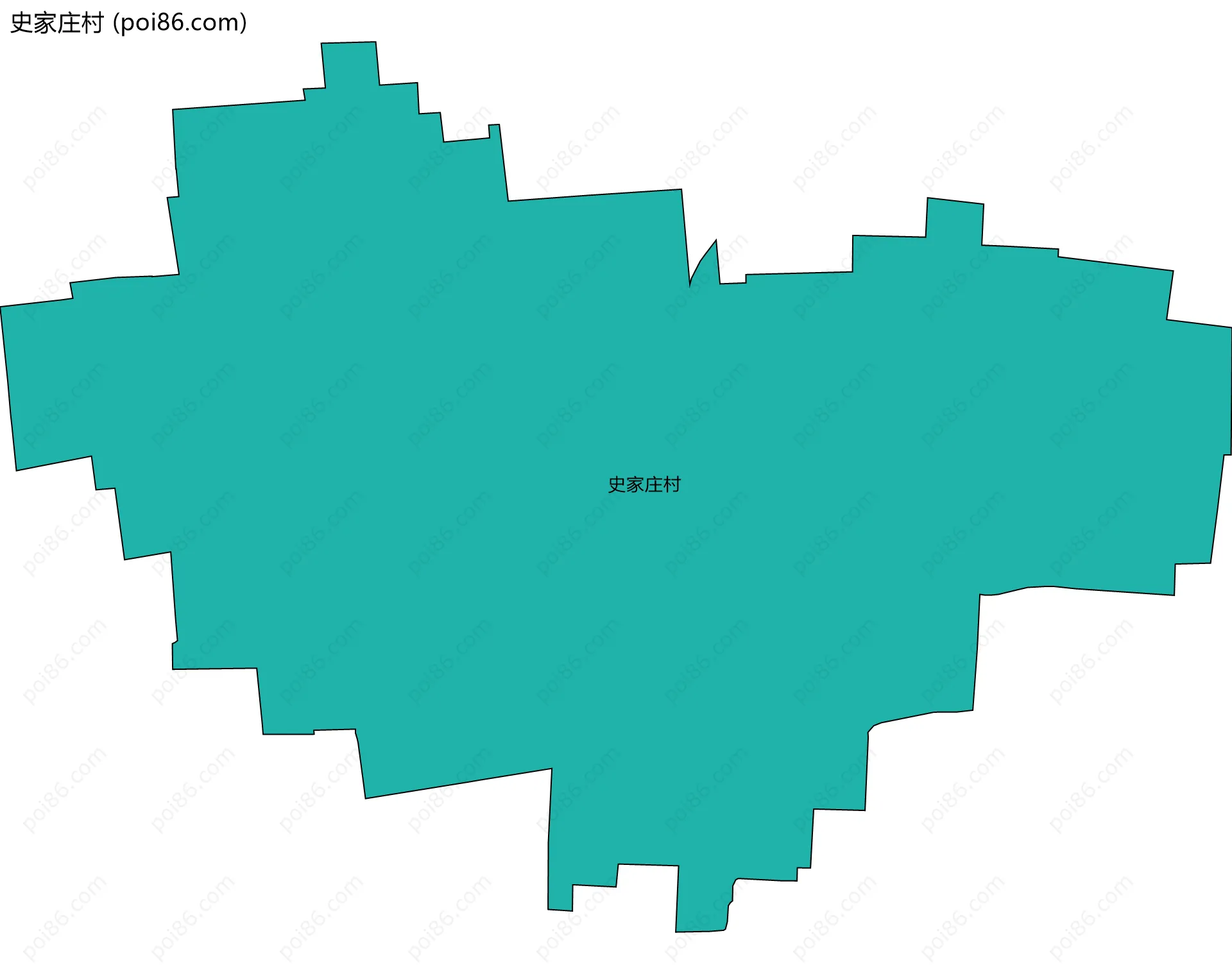 史家庄村边界地图
