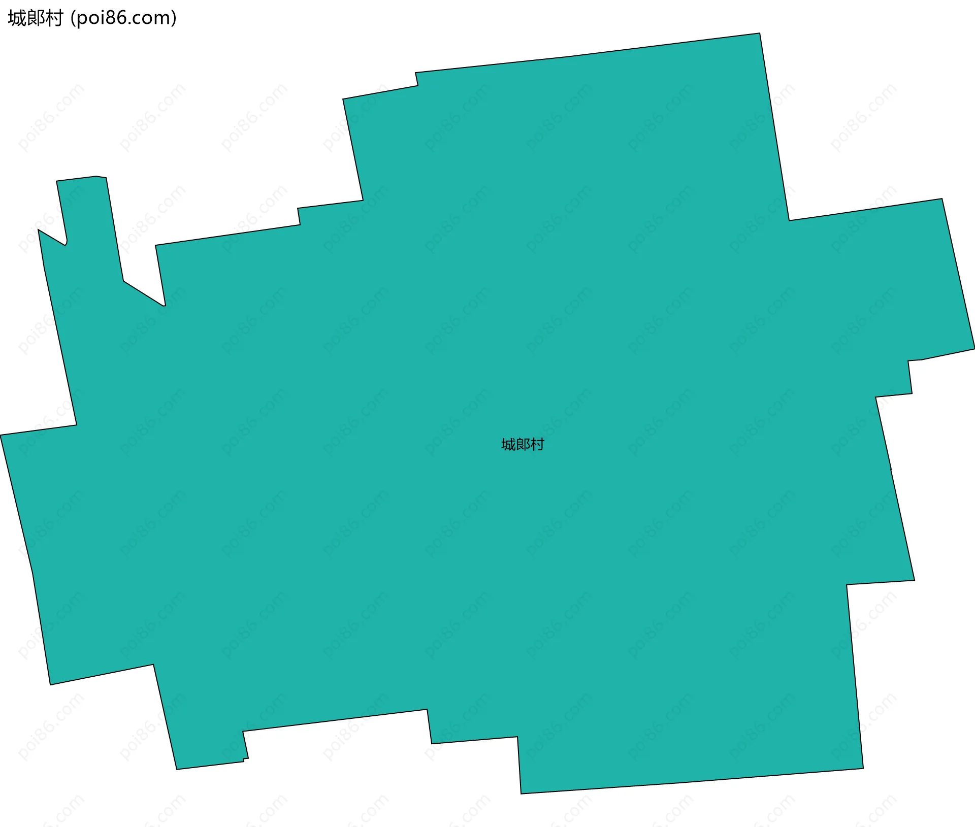 城郞村边界地图
