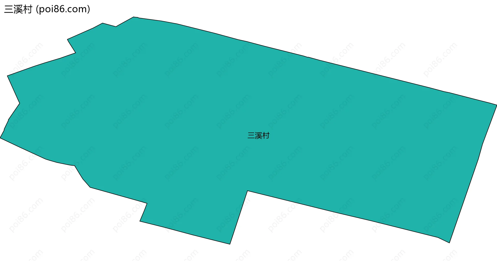 三溪村边界地图