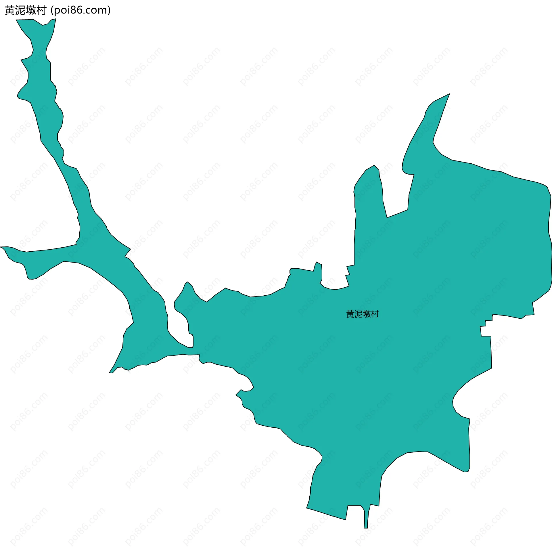 黄泥墩村边界地图