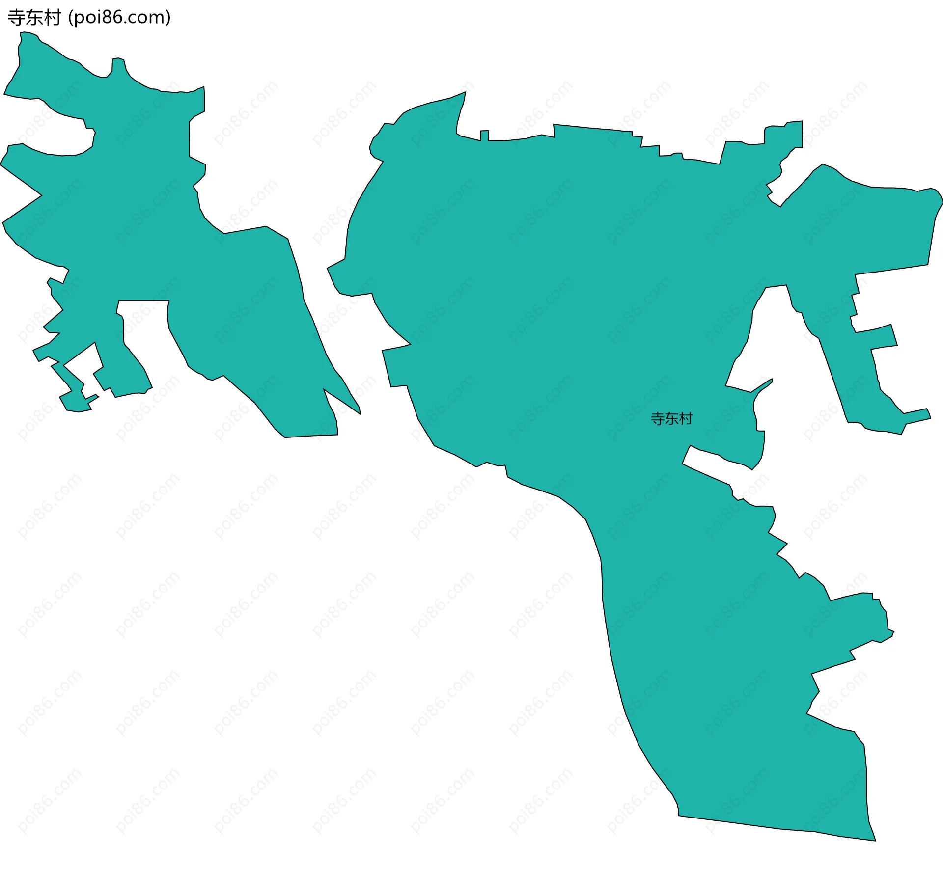 寺东村边界地图