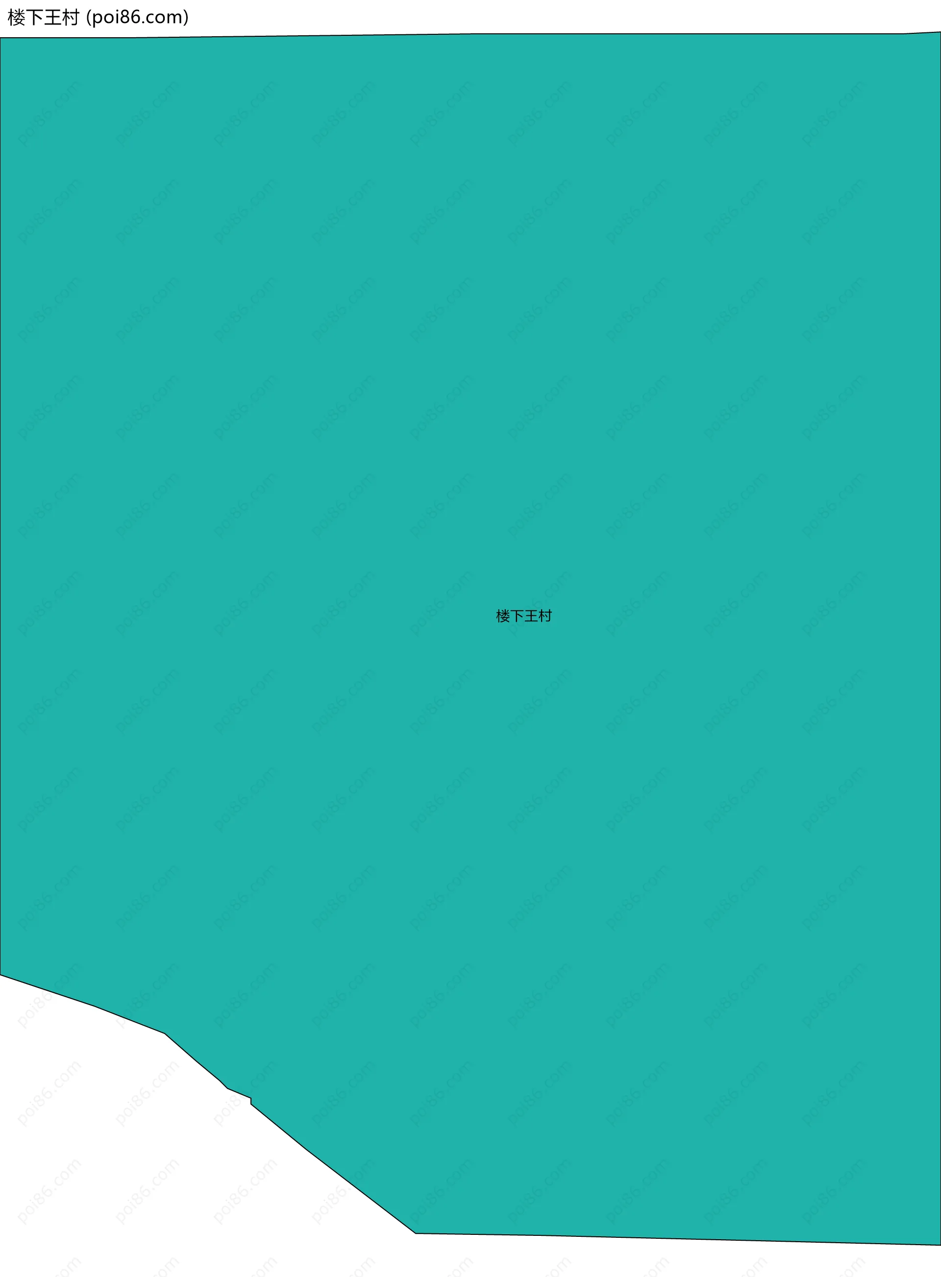 楼下王村边界地图