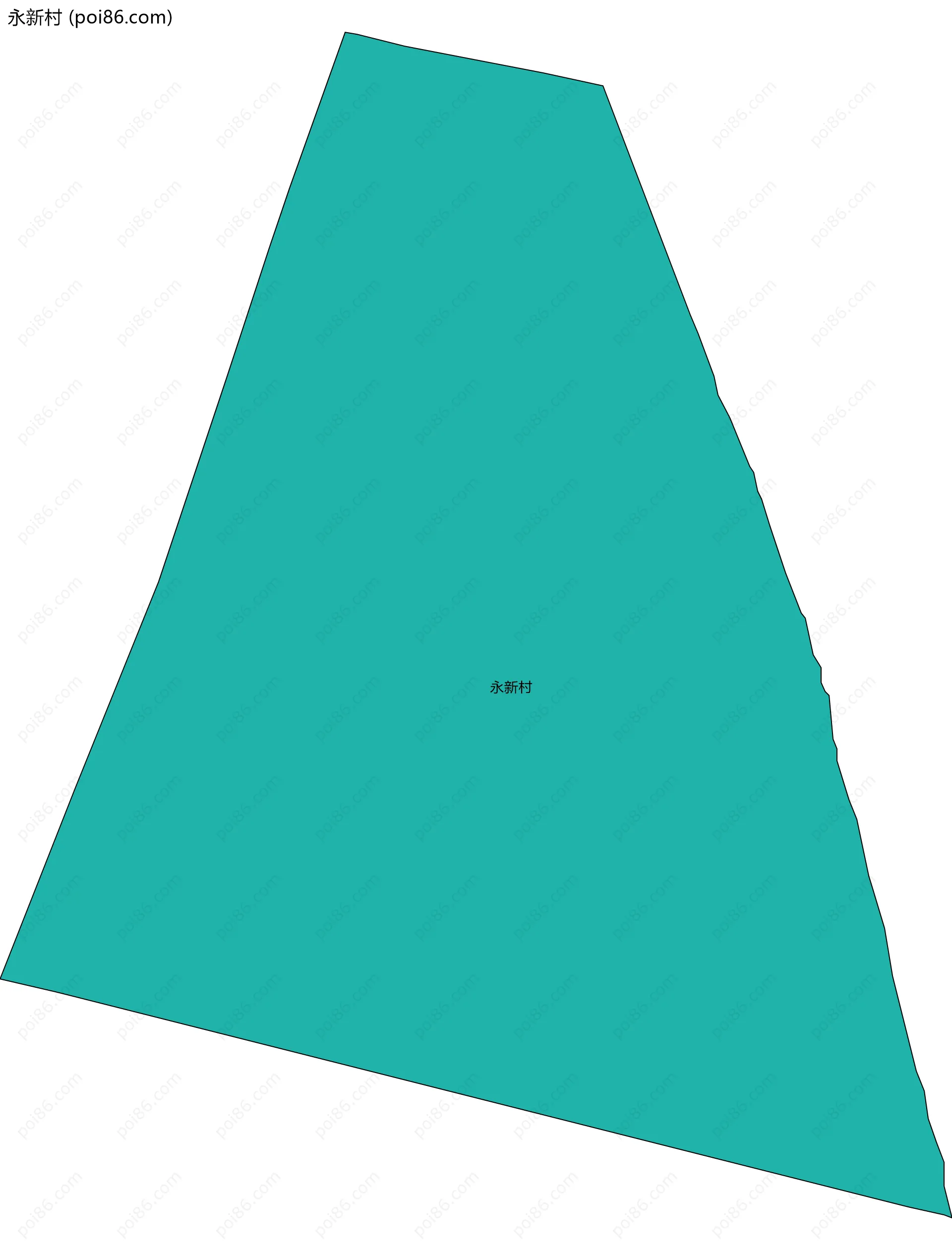 永新村边界地图