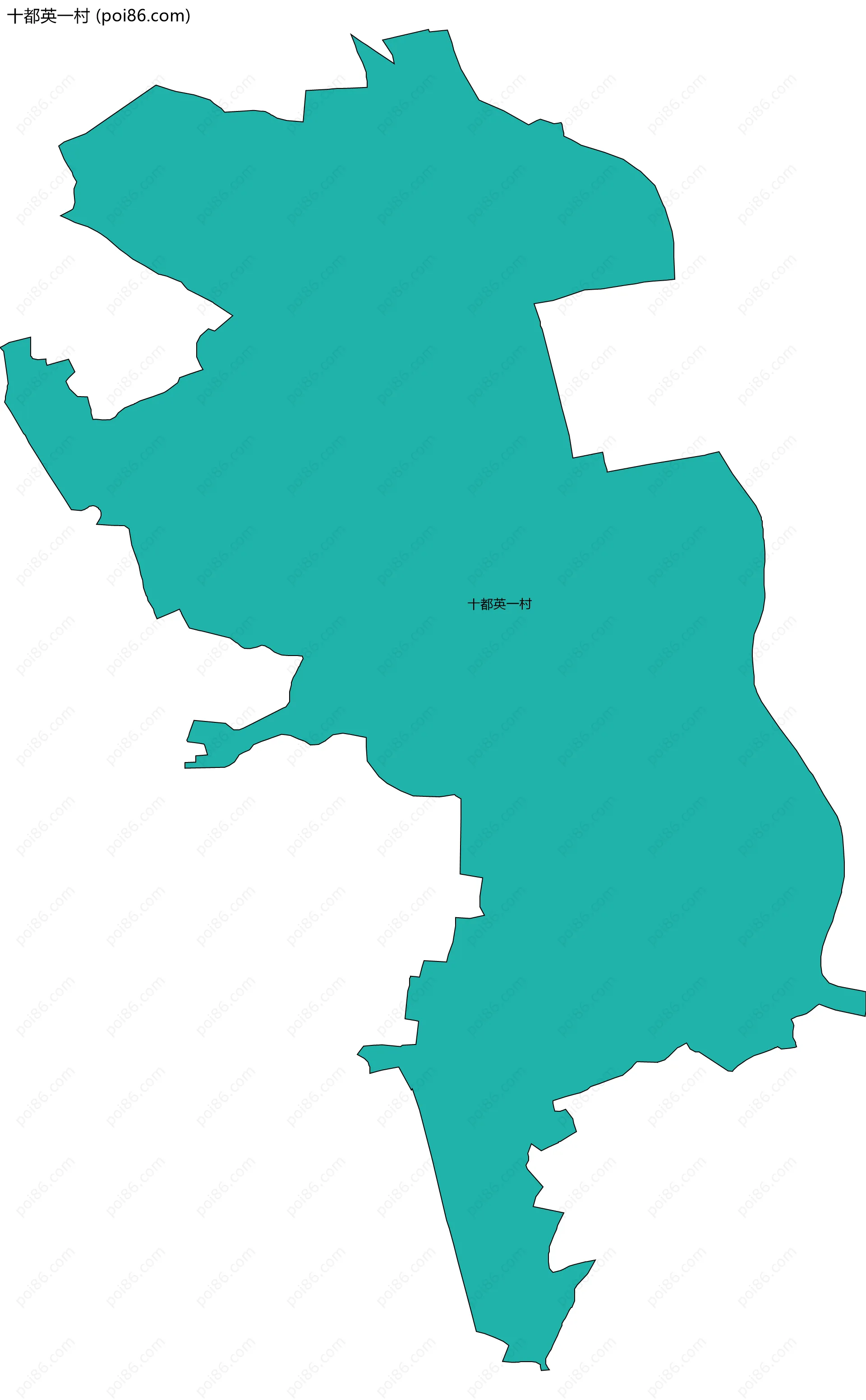 十都英一村边界地图