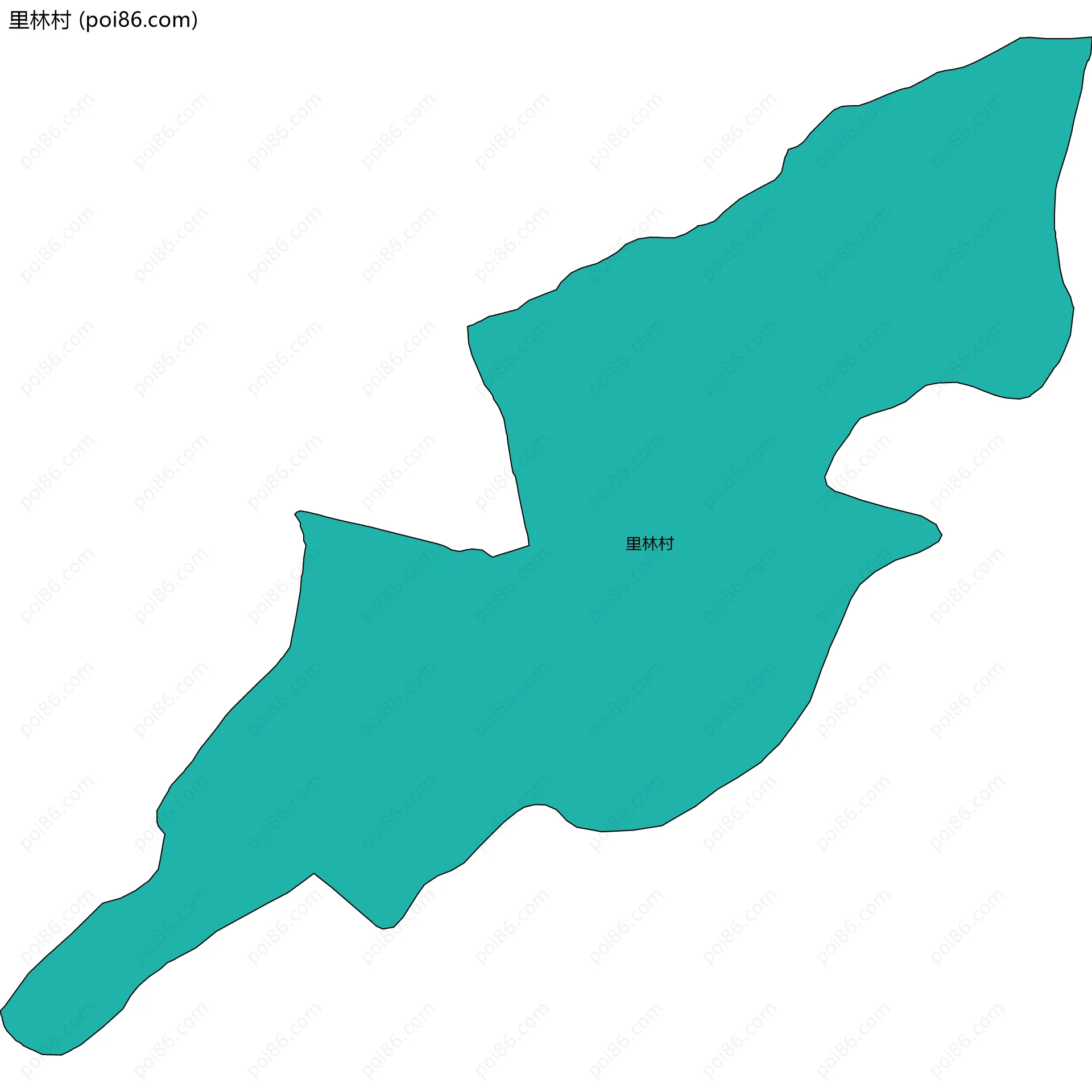 里林村边界地图