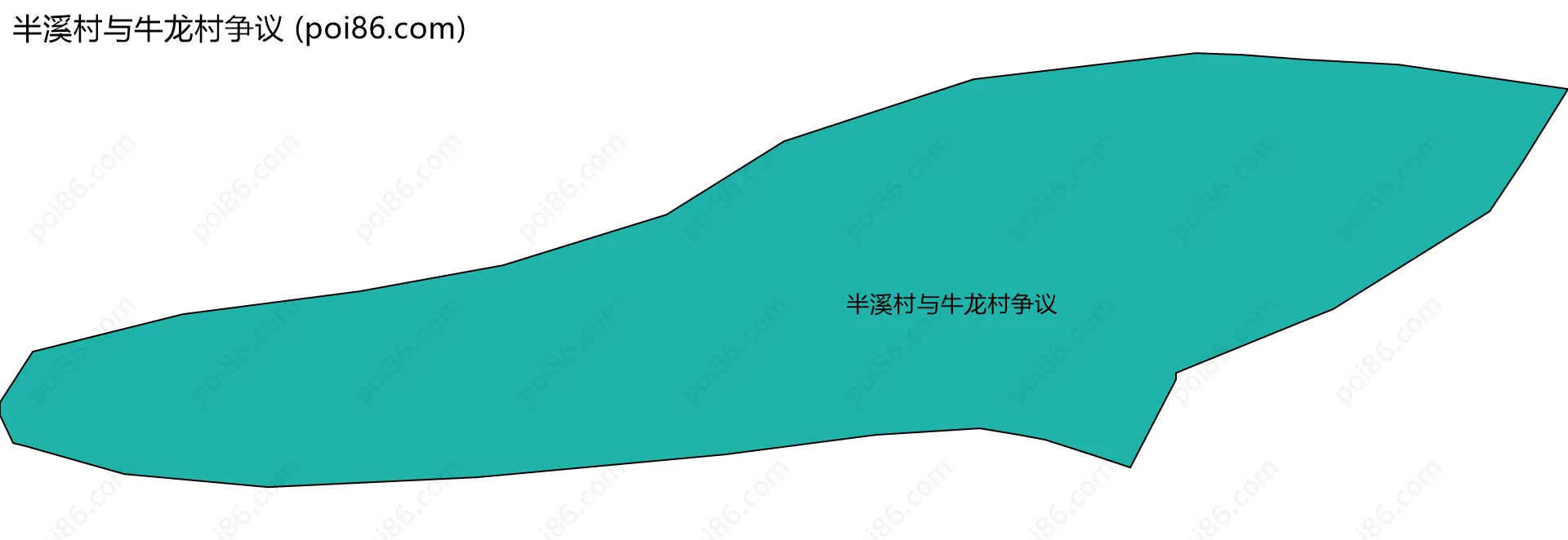 半溪村与牛龙村争议边界地图