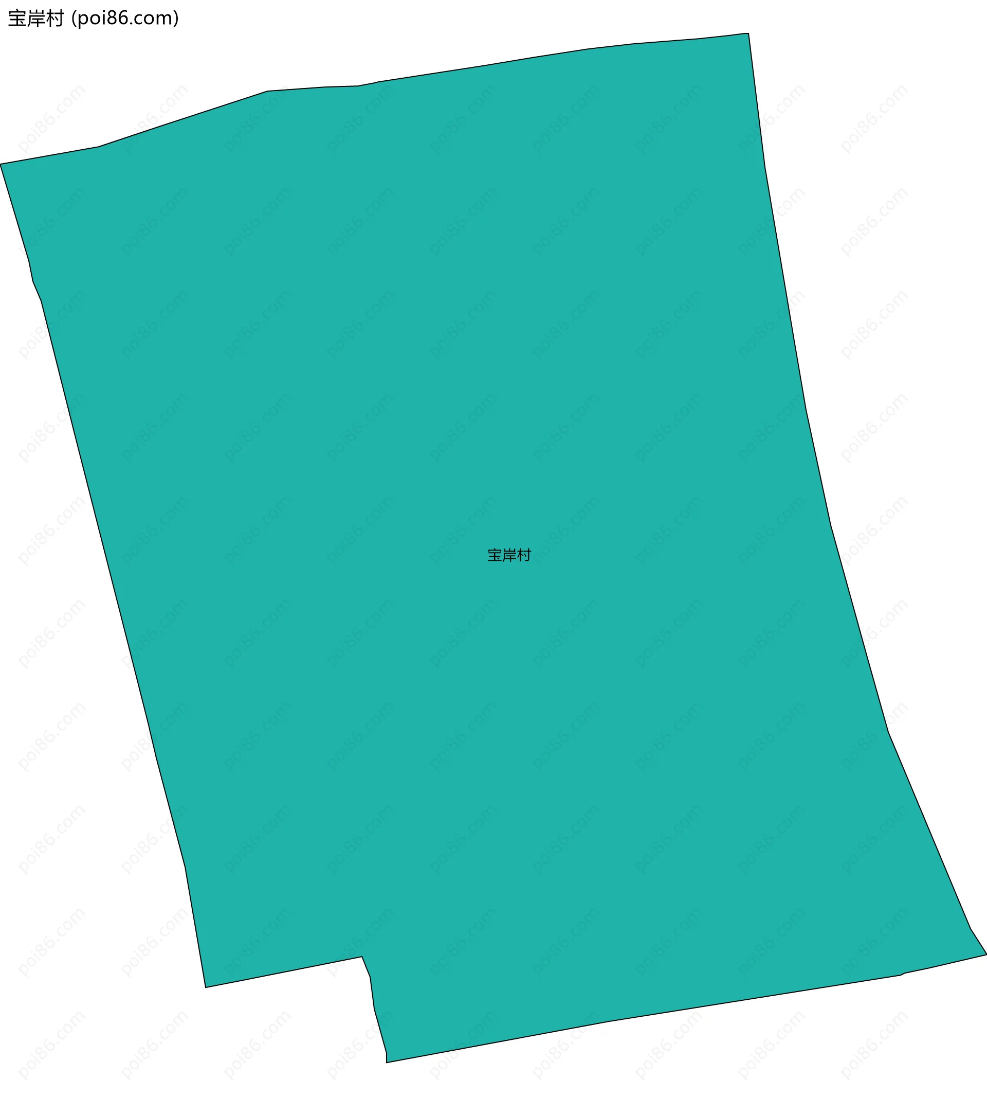 宝岸村边界地图