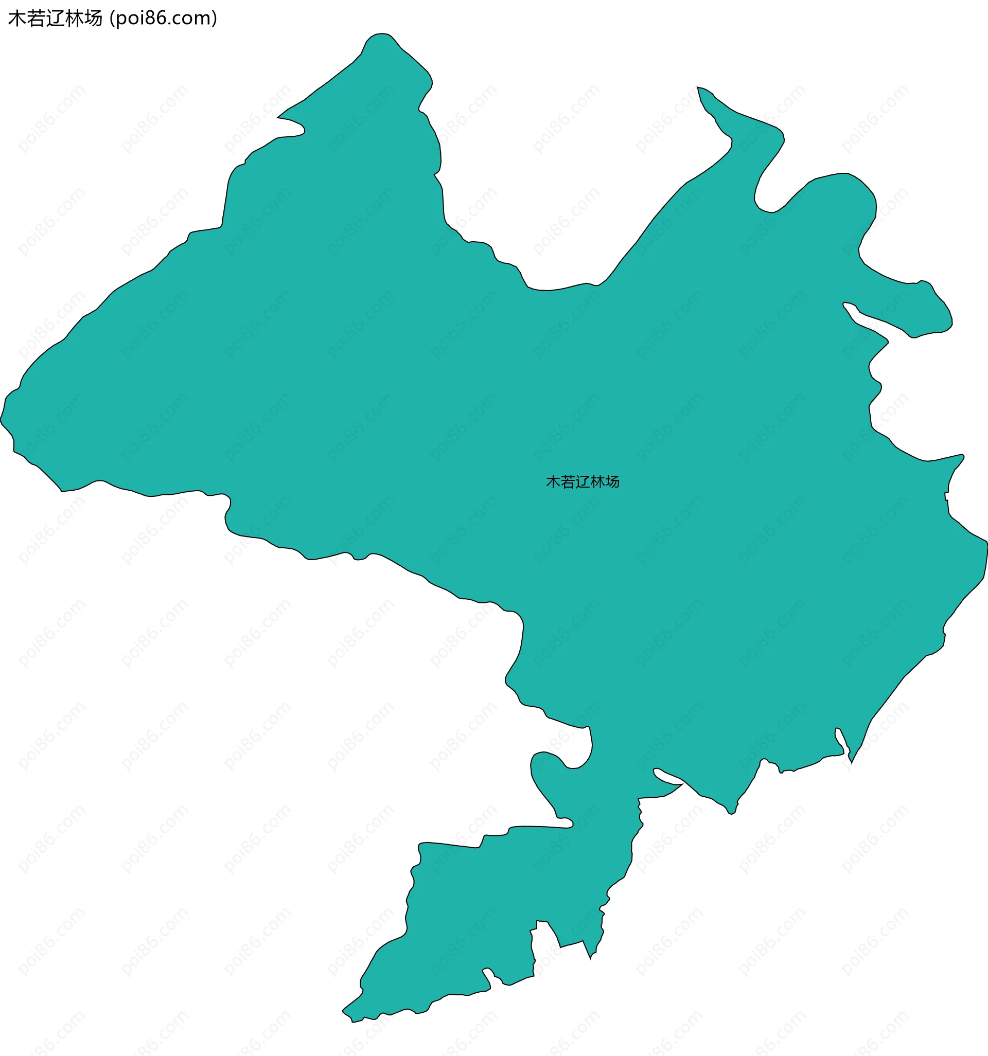 木若辽林场边界地图