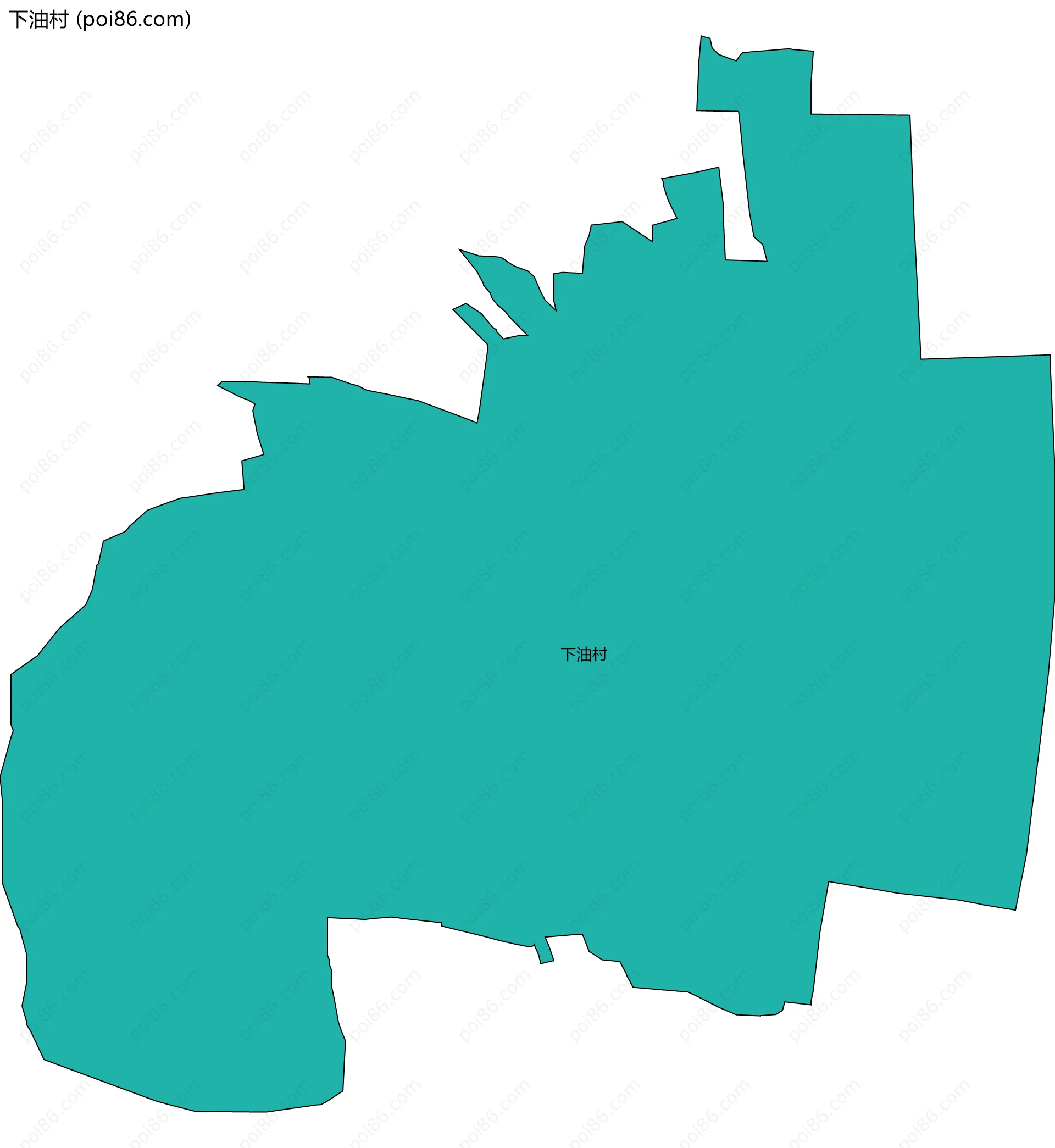 下油村边界地图