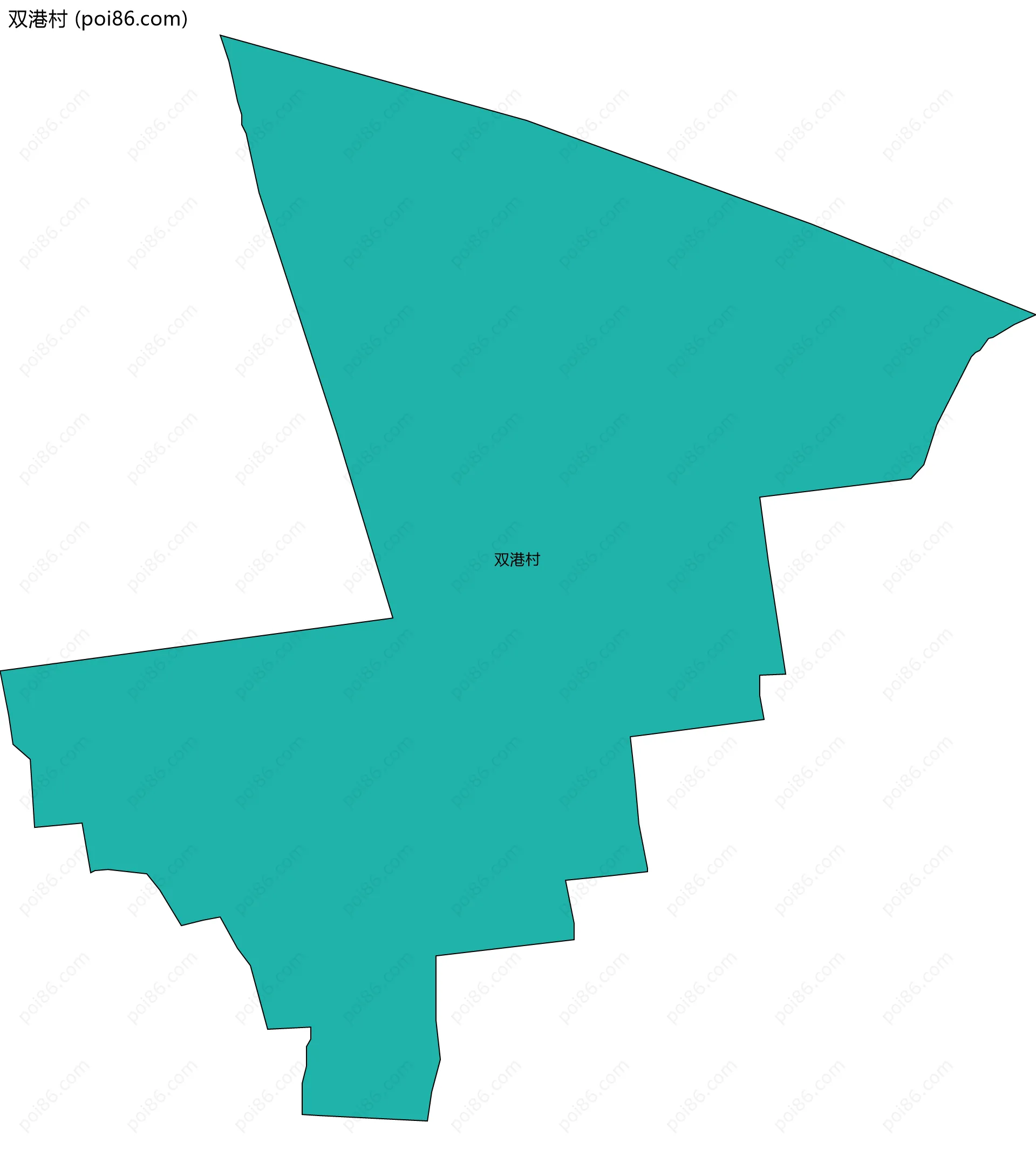 双港村边界地图