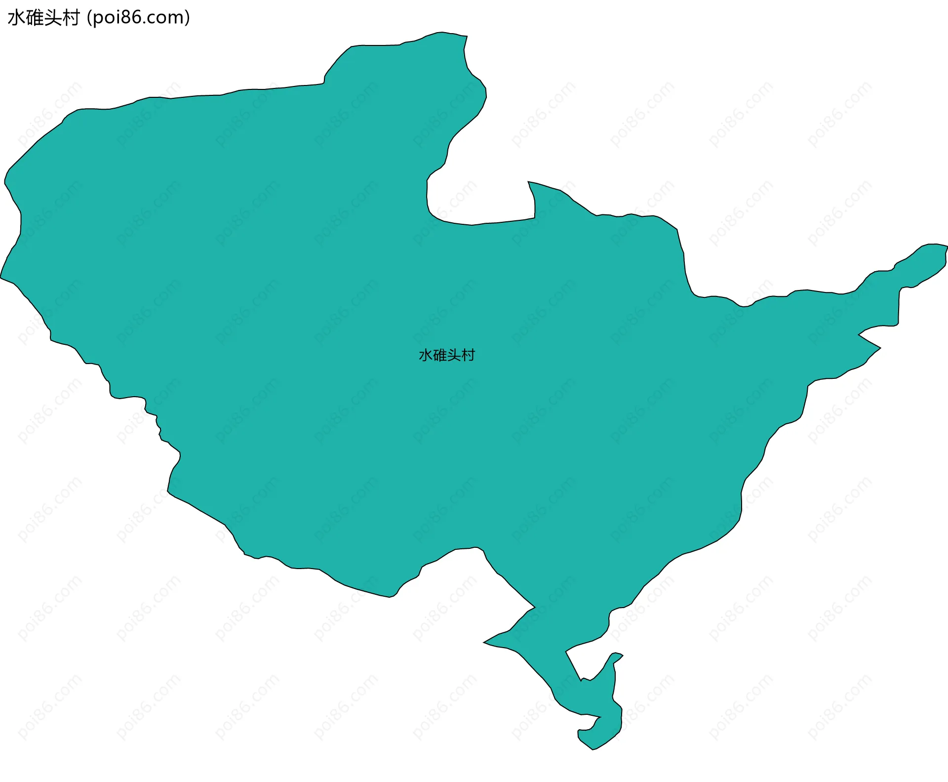 水碓头村边界地图