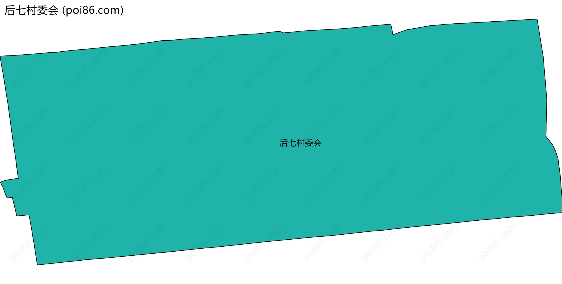后七村委会边界地图