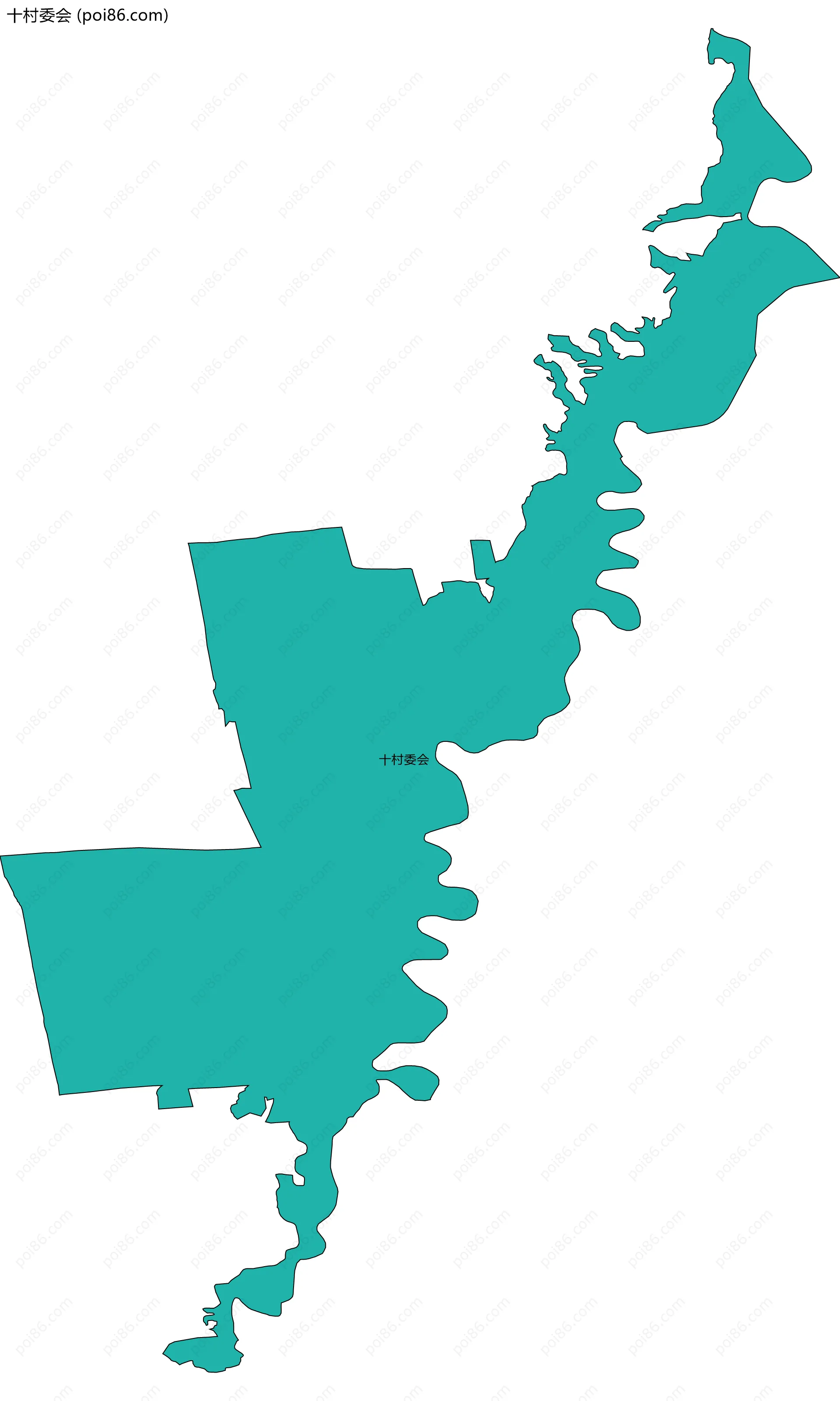 十村委会边界地图