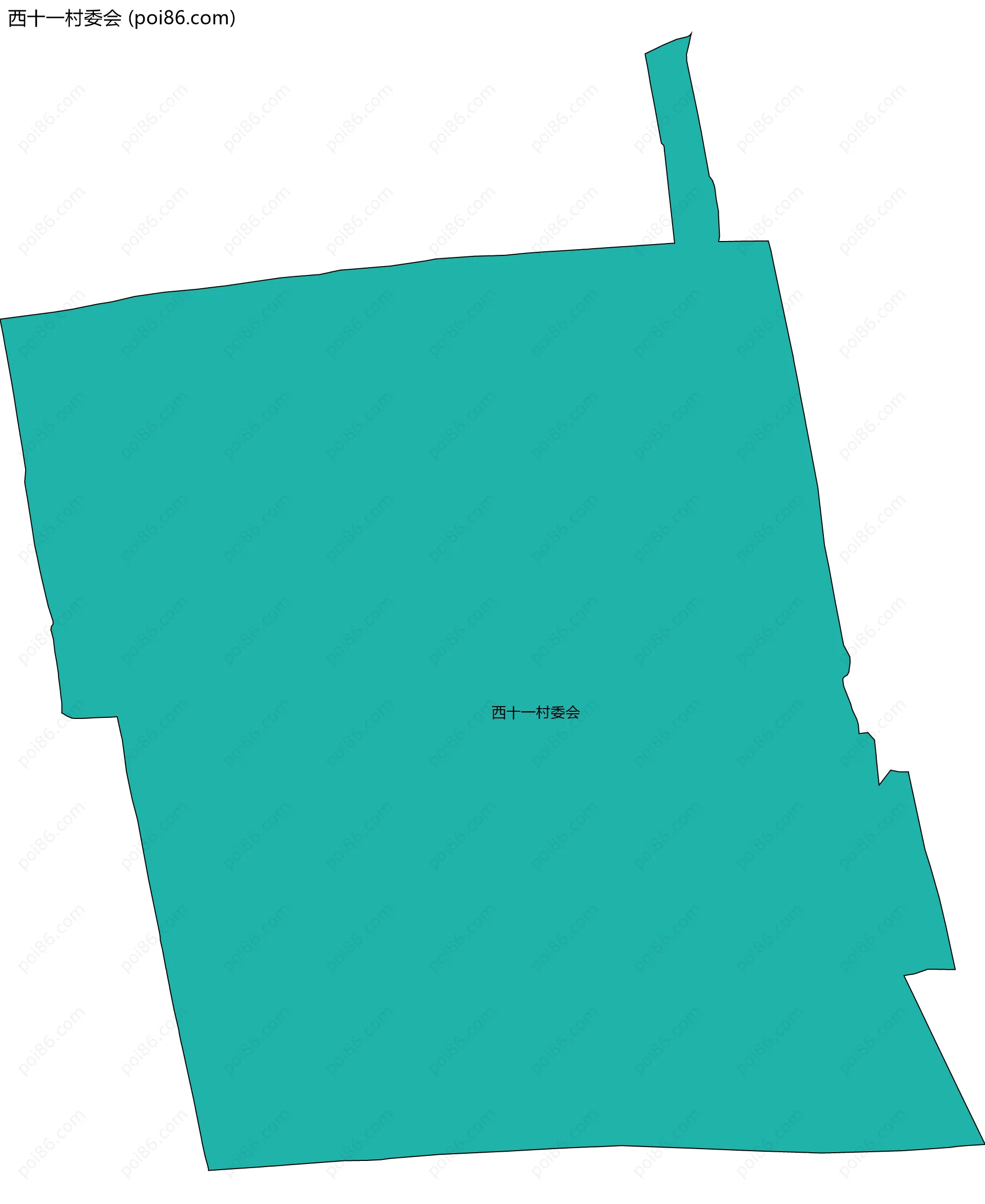 西十一村委会边界地图