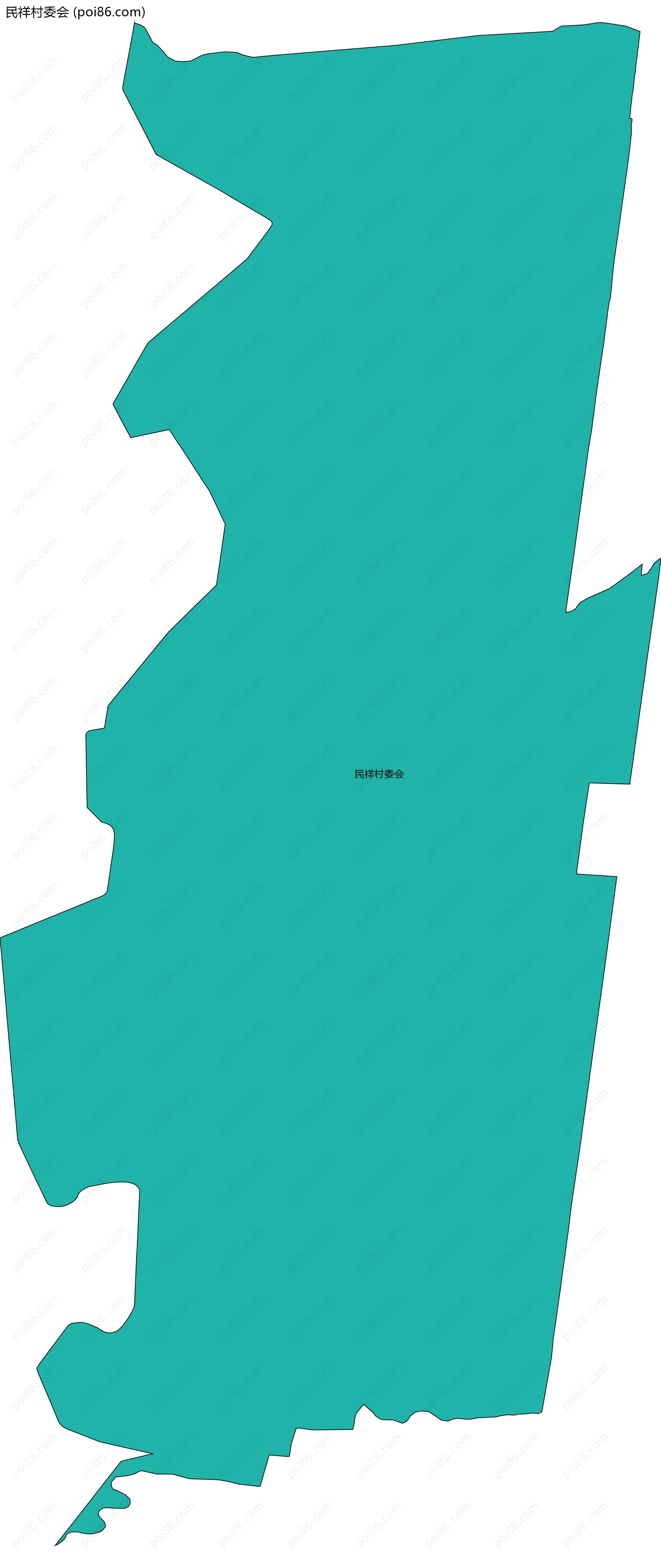 民祥村委会边界地图