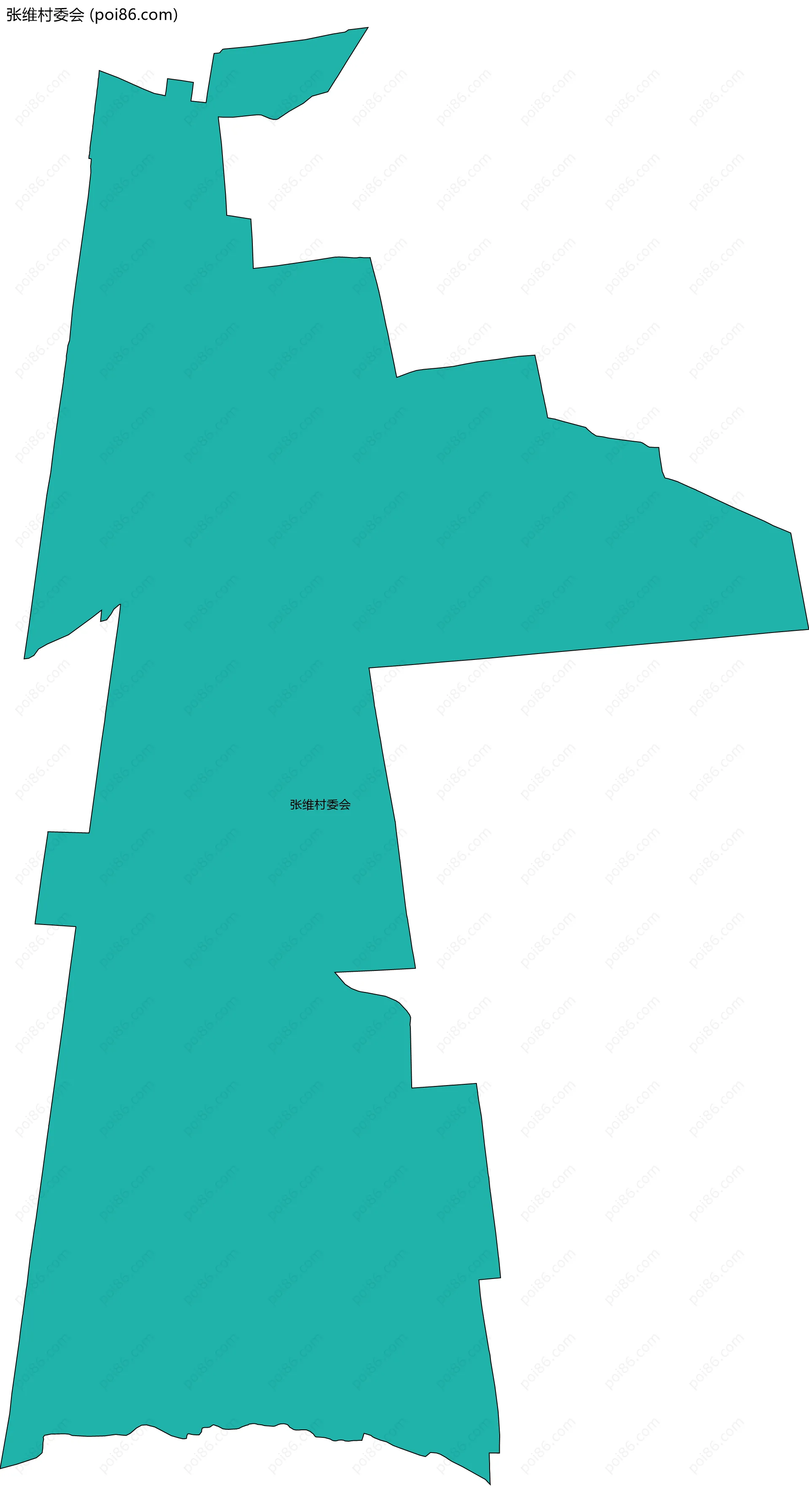 张维村委会边界地图