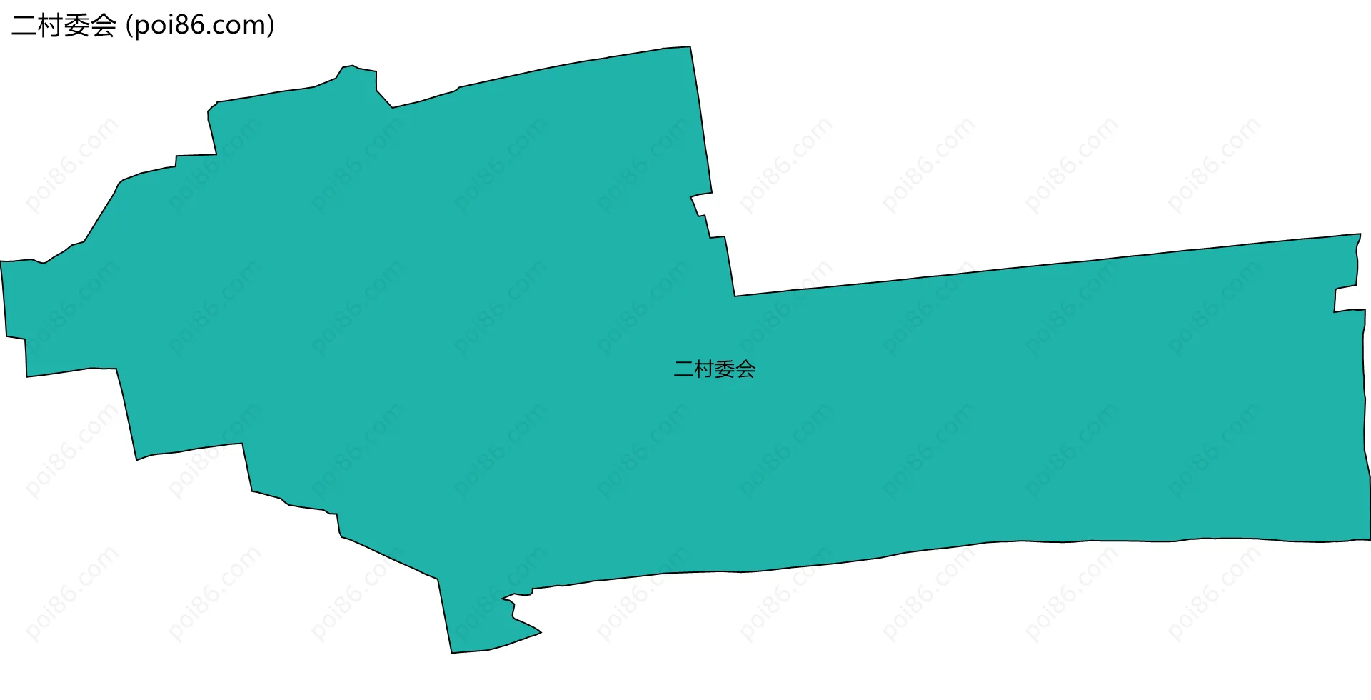 二村委会边界地图